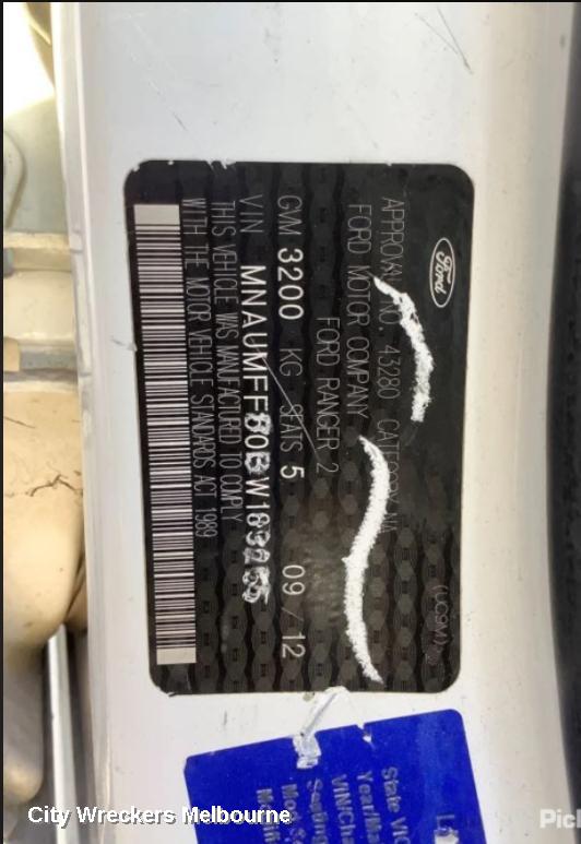 FORD RANGER ABS PUMP/MODULATOR, PX, P/N AB312C405AE, 06/2011 - 06/2015