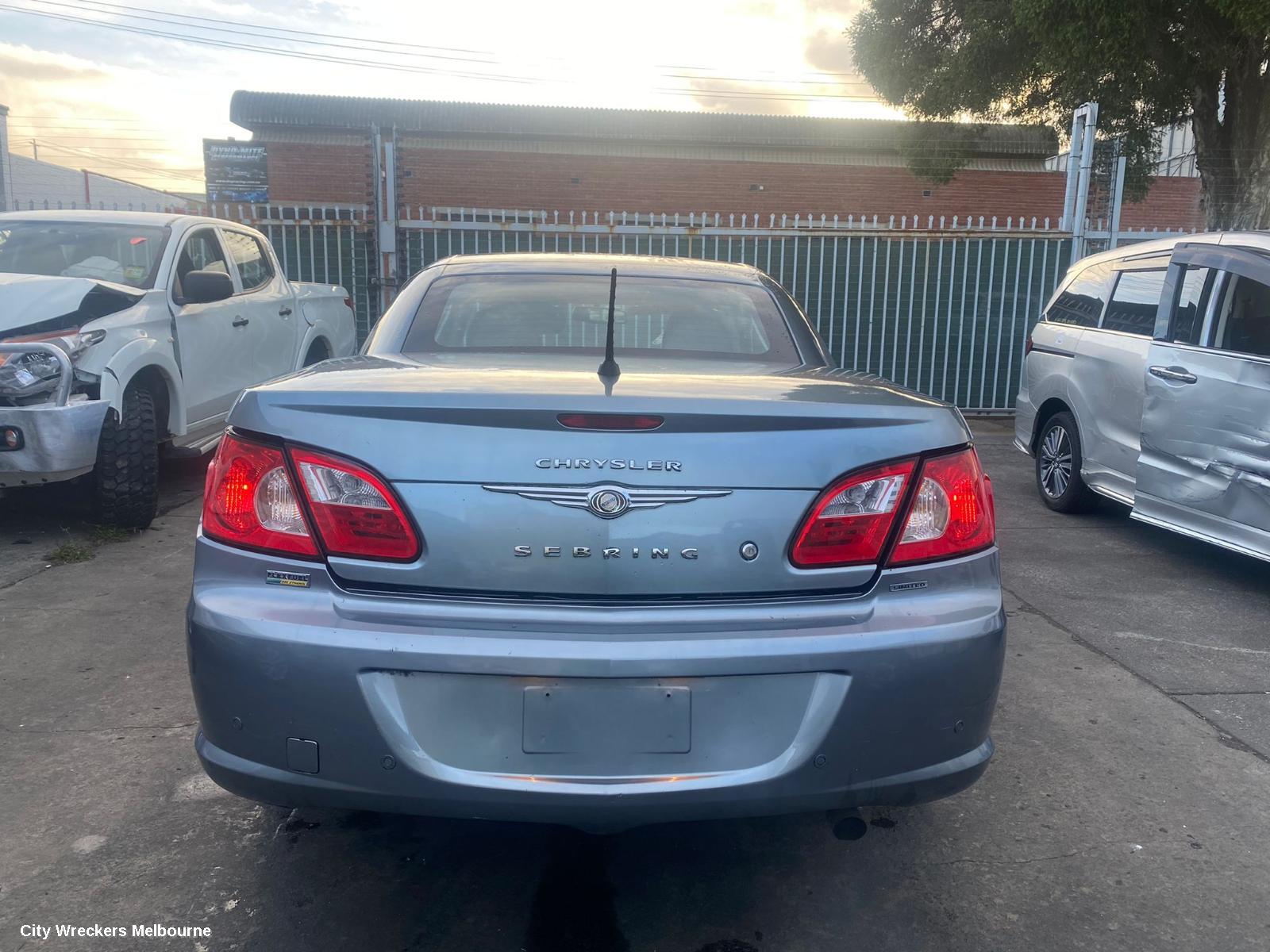 CHRYSLER SEBRING REAR BUMPER, JS, CABRIO, 05/2007 - 12/2011