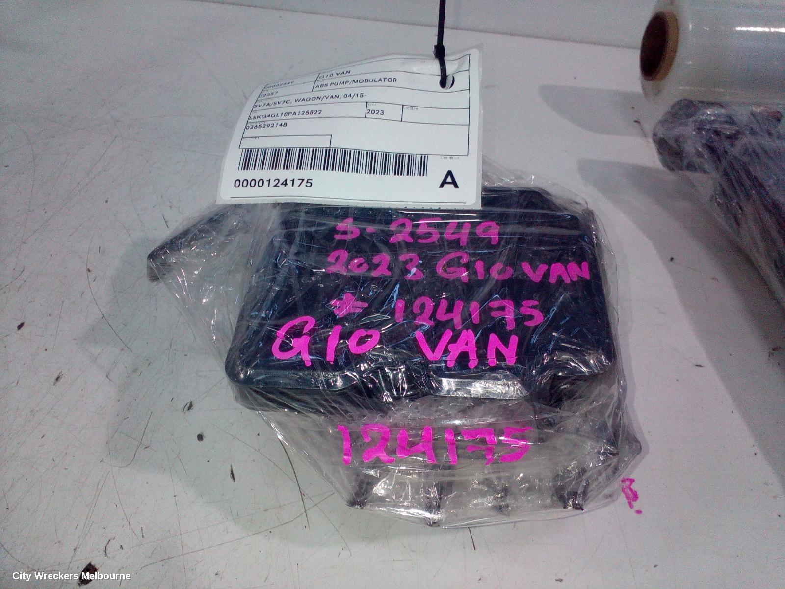 LDV G10 ABS PUMP/MODULATOR, SV7A/SV7C, WAGON/VAN, 04/2015 ONWARDS