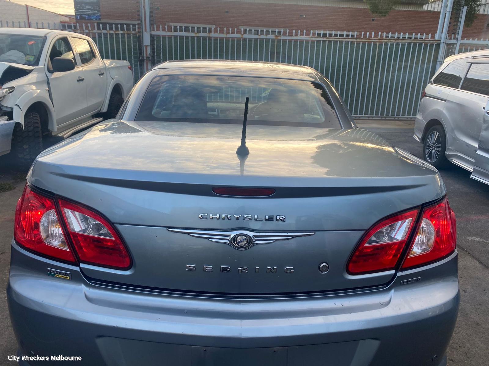 CHRYSLER SEBRING REAR BUMPER, JS, CABRIO, 05/2007 - 12/2011