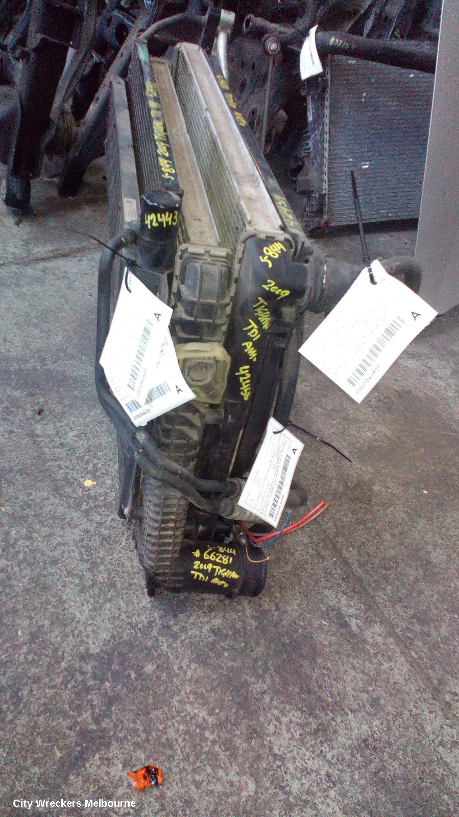 VOLKSWAGEN TIGUAN A/C CONDENSER, 5N, 05/2008 - 08/2016