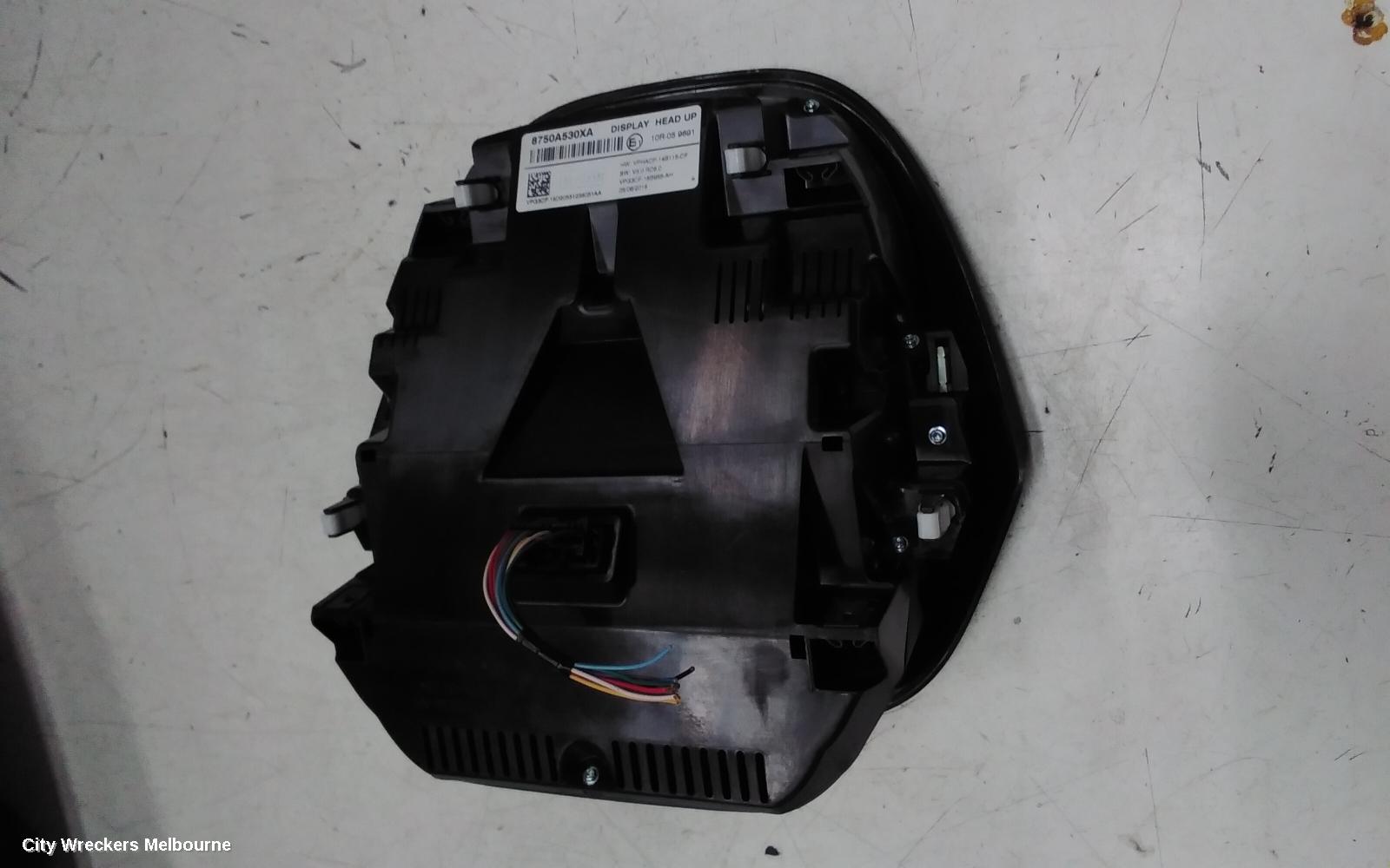 MITSUBISHI ECLIPSE CROSS INSTRUMENT CLUSTER, HEAD UP DISPLAY UNIT, YA, 11/2017 - 09/2020