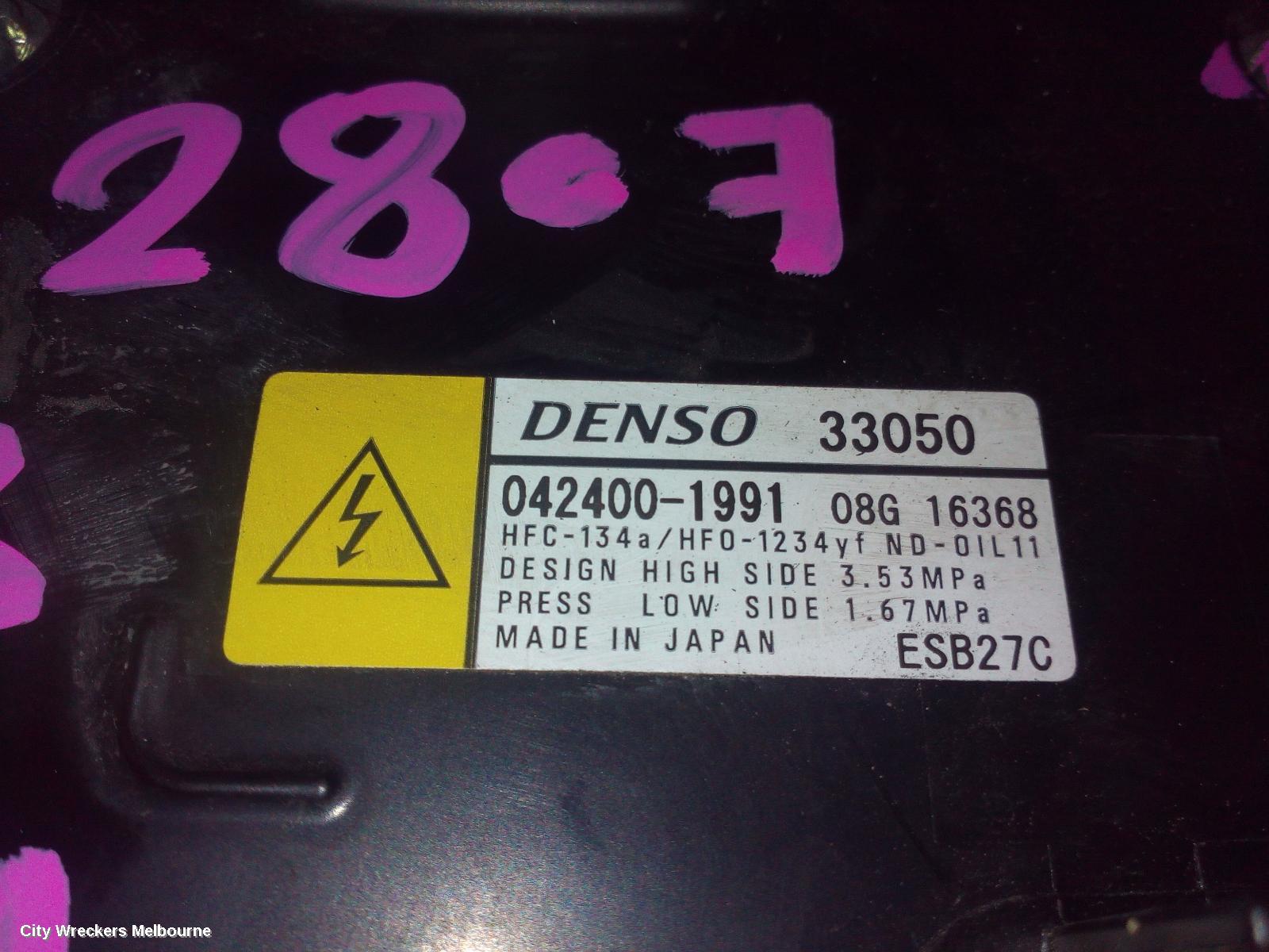 TOYOTA CAMRY A/C COMPRESSOR, XV70, 2.5, A25A-FXS, PETROL, HEV, 09/2017 ONWARDS