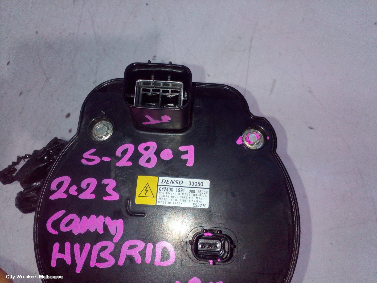 TOYOTA CAMRY A/C COMPRESSOR, XV70, 2.5, A25A-FXS, PETROL, HEV, 09/2017 ONWARDS