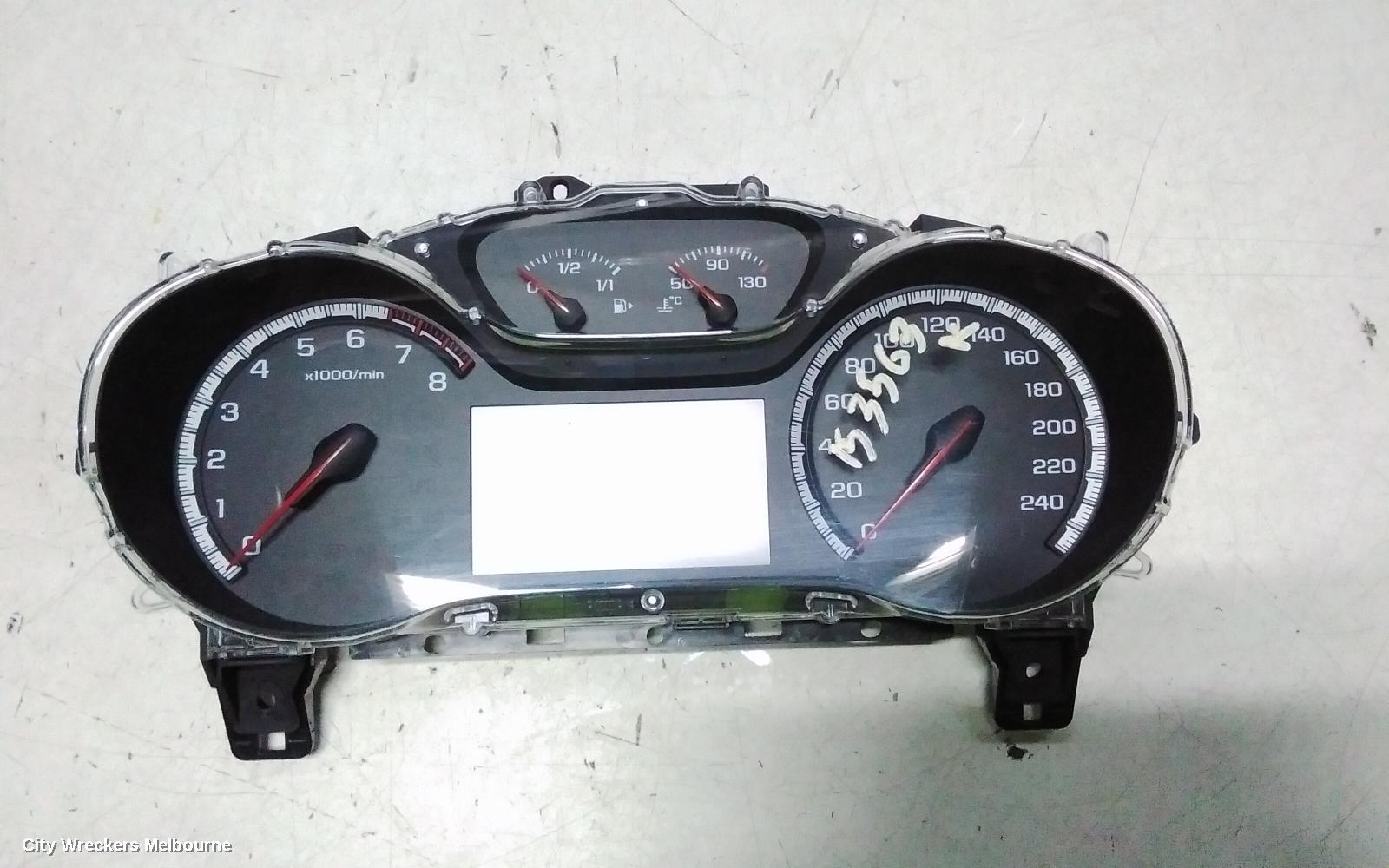 HOLDEN ASTRA INSTRUMENT CLUSTER, PETROL, AUTO T/M, BL, SEDAN, 05/2017 - 12/2020