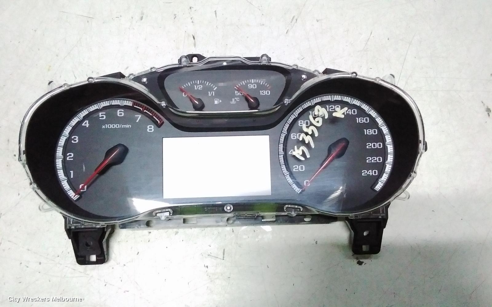 HOLDEN ASTRA INSTRUMENT CLUSTER, PETROL, AUTO T/M, BL, SEDAN, 05/2017 - 12/2020