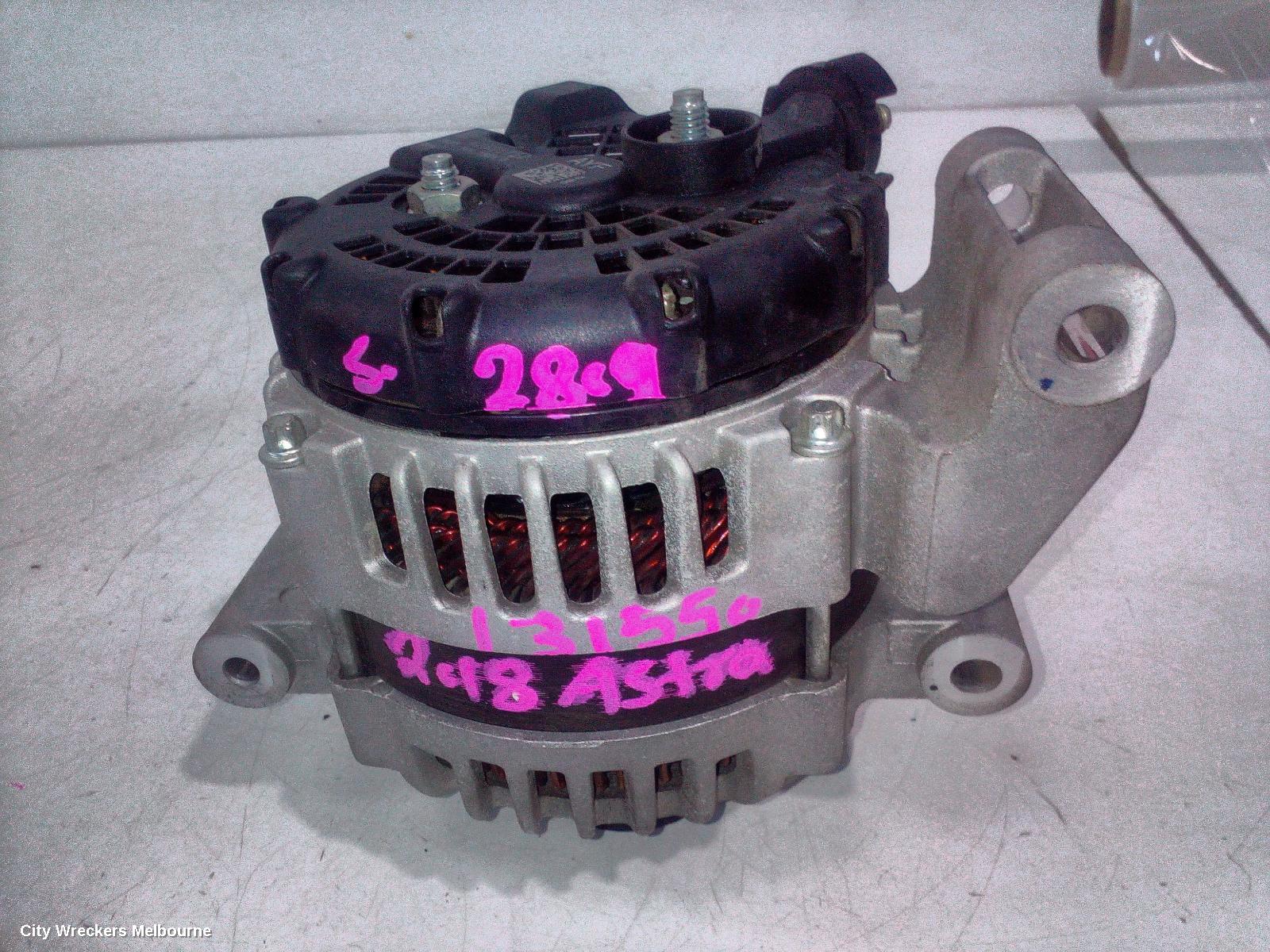 HOLDEN ASTRA ALTERNATOR, PETROL, 1.4, TURBO, BK-BL, 09/2016 - 12/2020