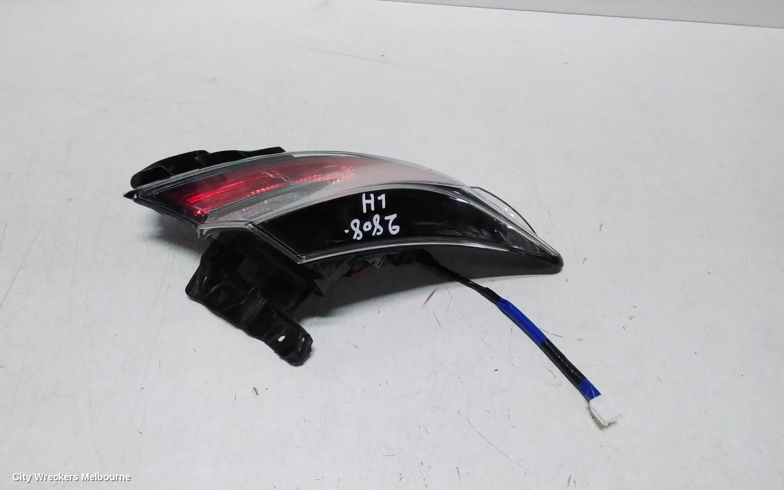 TOYOTA COROLLA LEFT TAILLIGHT, E210, IN BODY, HATCH, 07/2018 - 08/2022