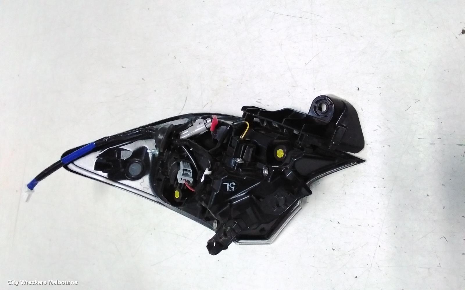TOYOTA COROLLA LEFT TAILLIGHT, E210, IN BODY, HATCH, 07/2018 - 08/2022