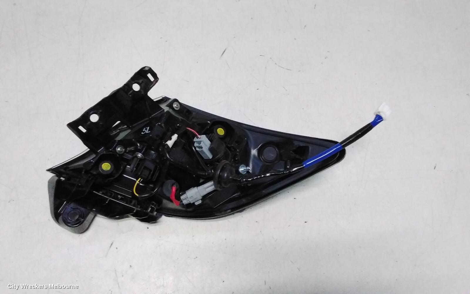 TOYOTA COROLLA LEFT TAILLIGHT, E210, IN BODY, HATCH, 07/2018 - 08/2022