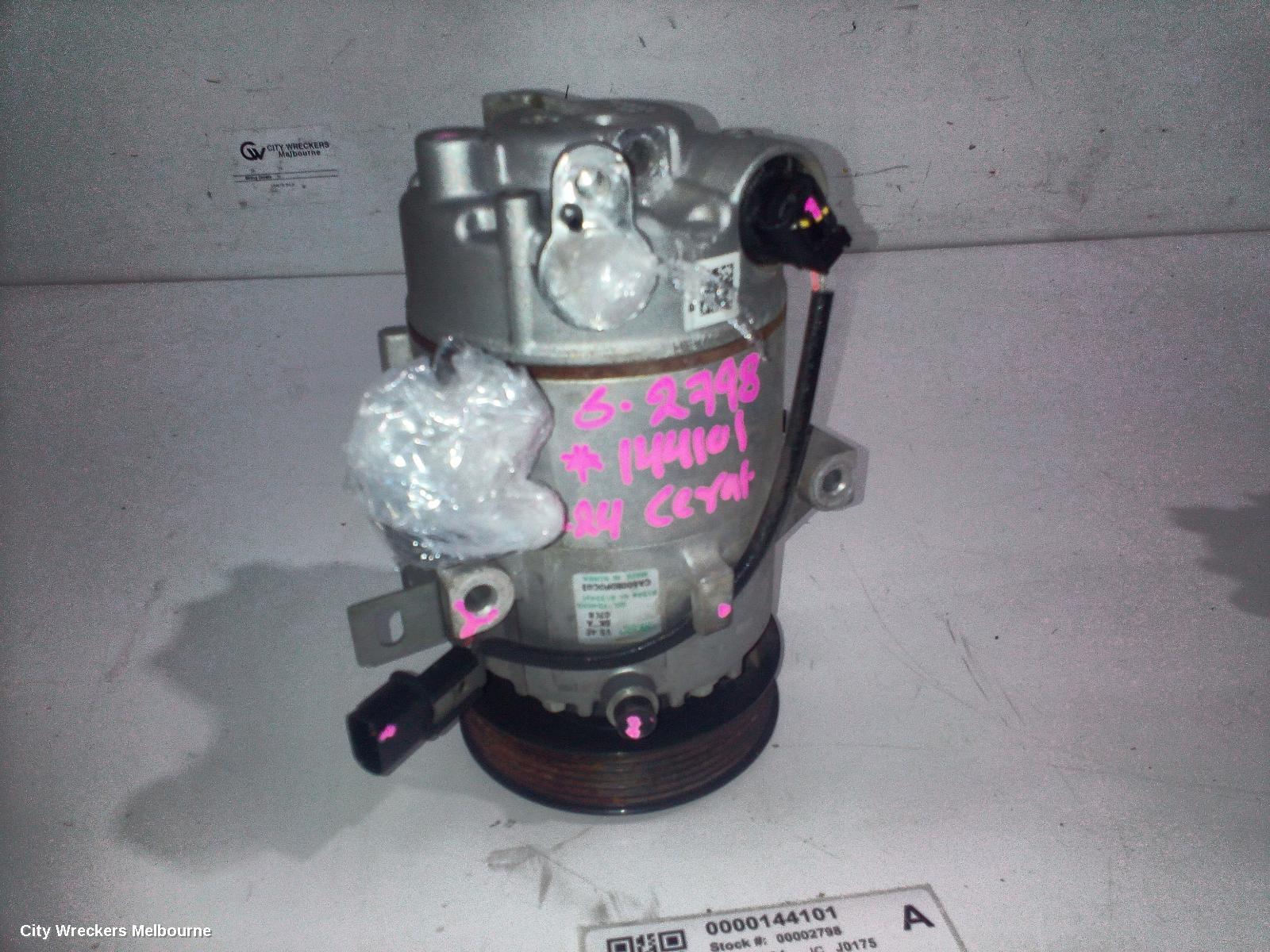 KIA CERATO A/C COMPRESSOR, BD, 2.0, PETROL, 04/2018 ONWARDS