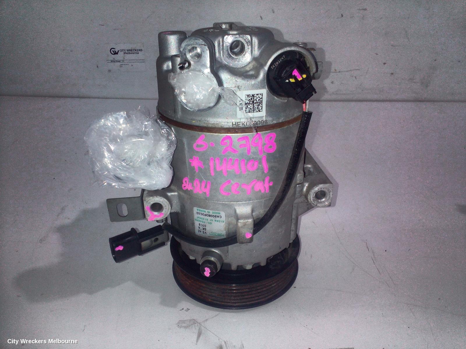 KIA CERATO A/C COMPRESSOR, BD, 2.0, PETROL, 04/2018 ONWARDS