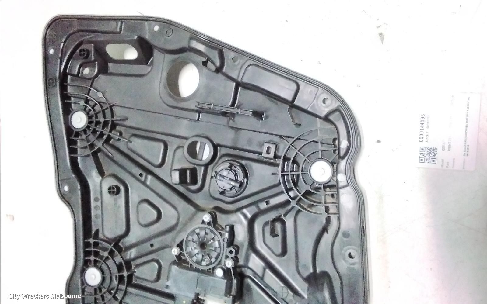 KIA CERATO RIGHT FRONT WINDOW REG/MOTOR, BD, SEDAN/HATCH, DOOR REG ASSY (REG AND MOTOR), 04/2018 - 09/2024