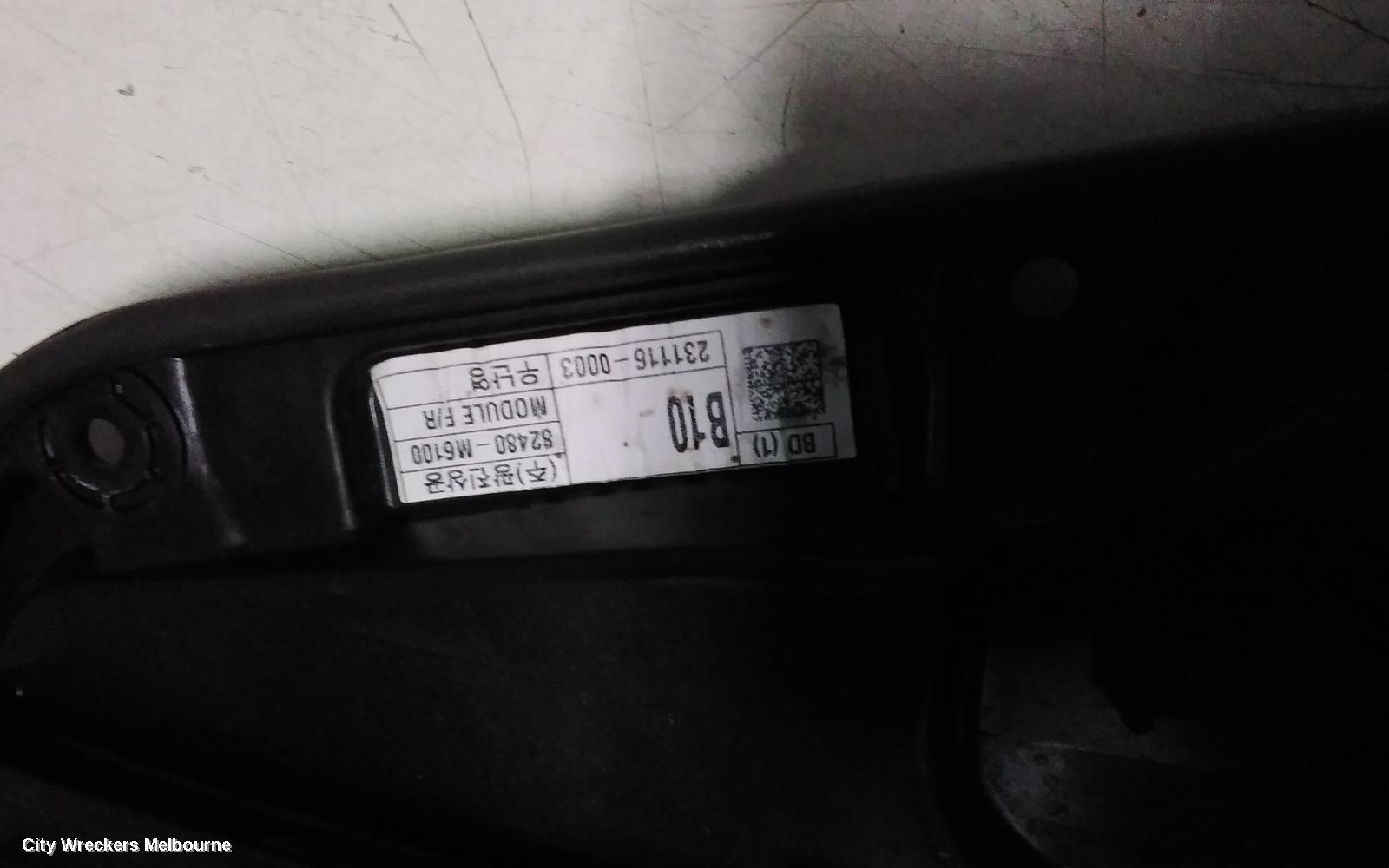 KIA CERATO RIGHT FRONT WINDOW REG/MOTOR, BD, SEDAN/HATCH, DOOR REG ASSY (REG AND MOTOR), 04/2018 - 09/2024
