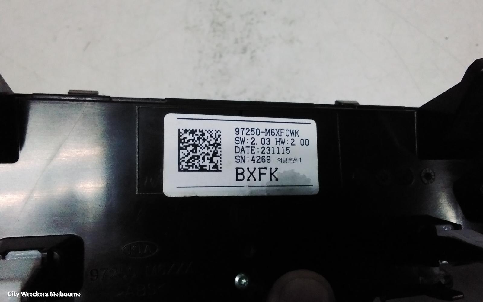 KIA CERATO HEATER/AC CONTROLS, CLIMATE CONTROL TYPE, BD, 04/2018 ONWARDS
