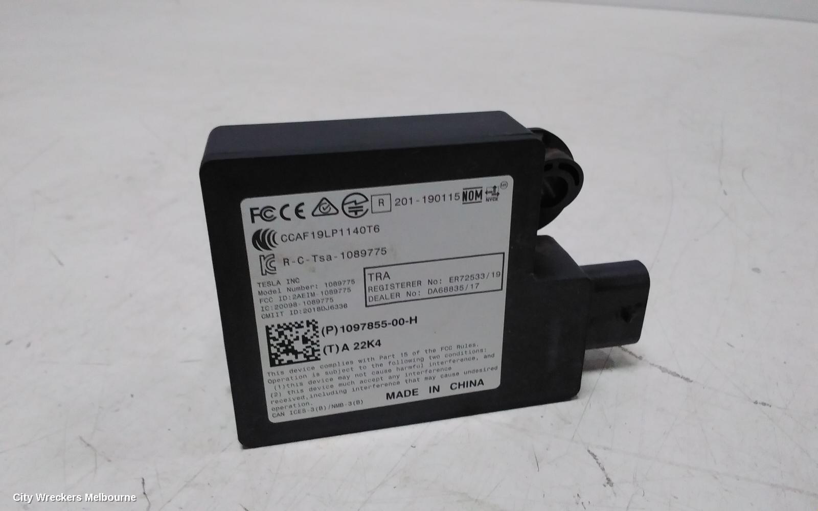 TESLA MODEL 3, 1ST GEN, 06/2019 ONWARDS, P1097855-00-H  BLUETOOTH BOX TESLA MODEL: 124342