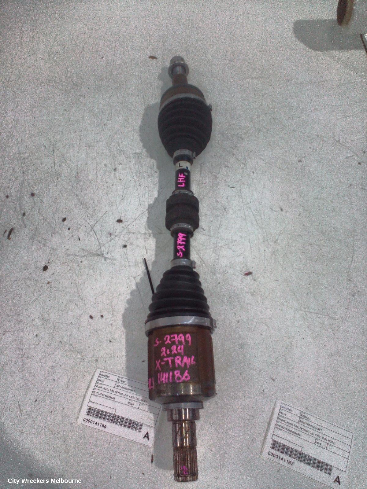 NISSAN XTRAIL LEFT DRIVESHAFT, FRONT, AUTO T/M, PETROL, 2.5, AWD, T33, 08/2022 ONWARDS