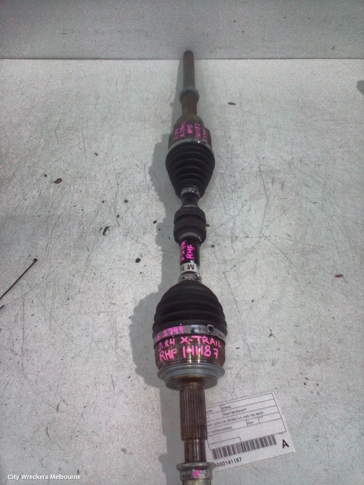 NISSAN XTRAIL RIGHT DRIVESHAFT, FRONT, AUTO T/M, PETROL, 2.5, AWD, T33, 08/2022 ONWARDS