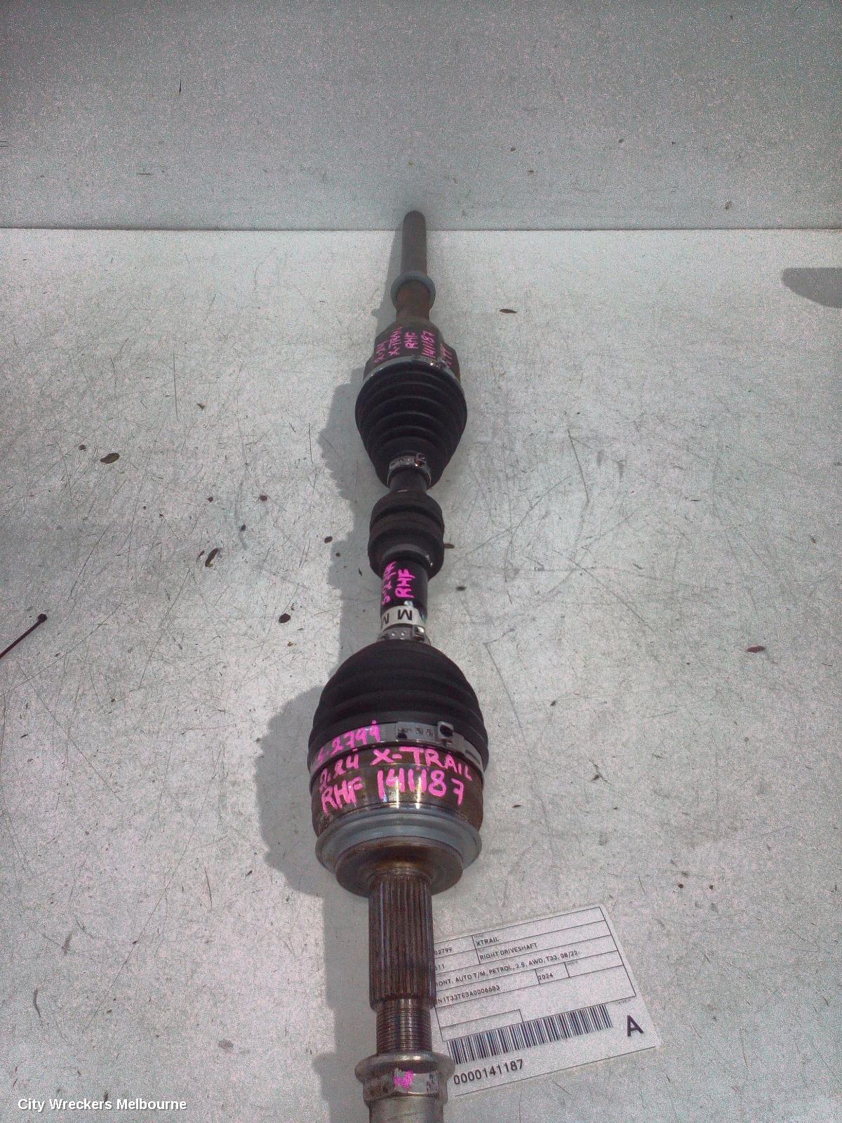 NISSAN XTRAIL RIGHT DRIVESHAFT, FRONT, AUTO T/M, PETROL, 2.5, AWD, T33, 08/2022 ONWARDS