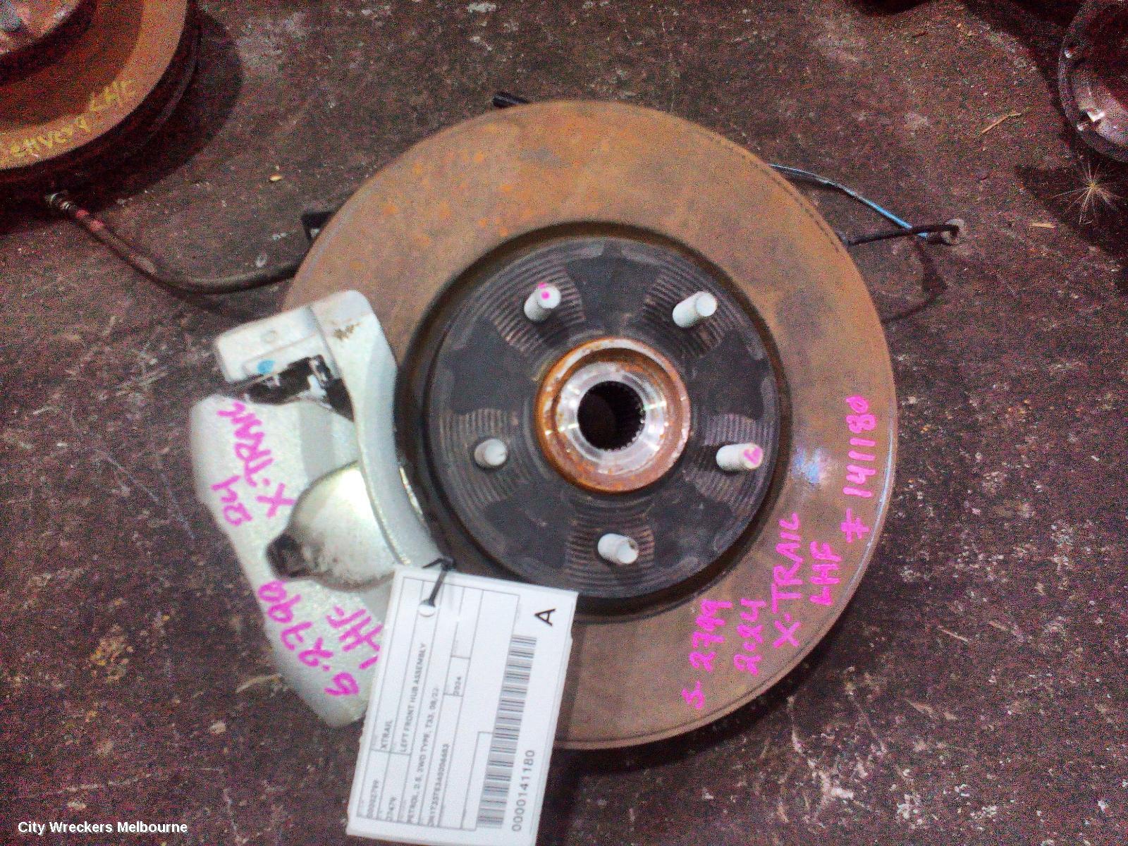 NISSAN XTRAIL LEFT FRONT HUB ASSEMBLY, PETROL, 2.5, 2WD TYPE, T33, 08/2022 ONWARDS