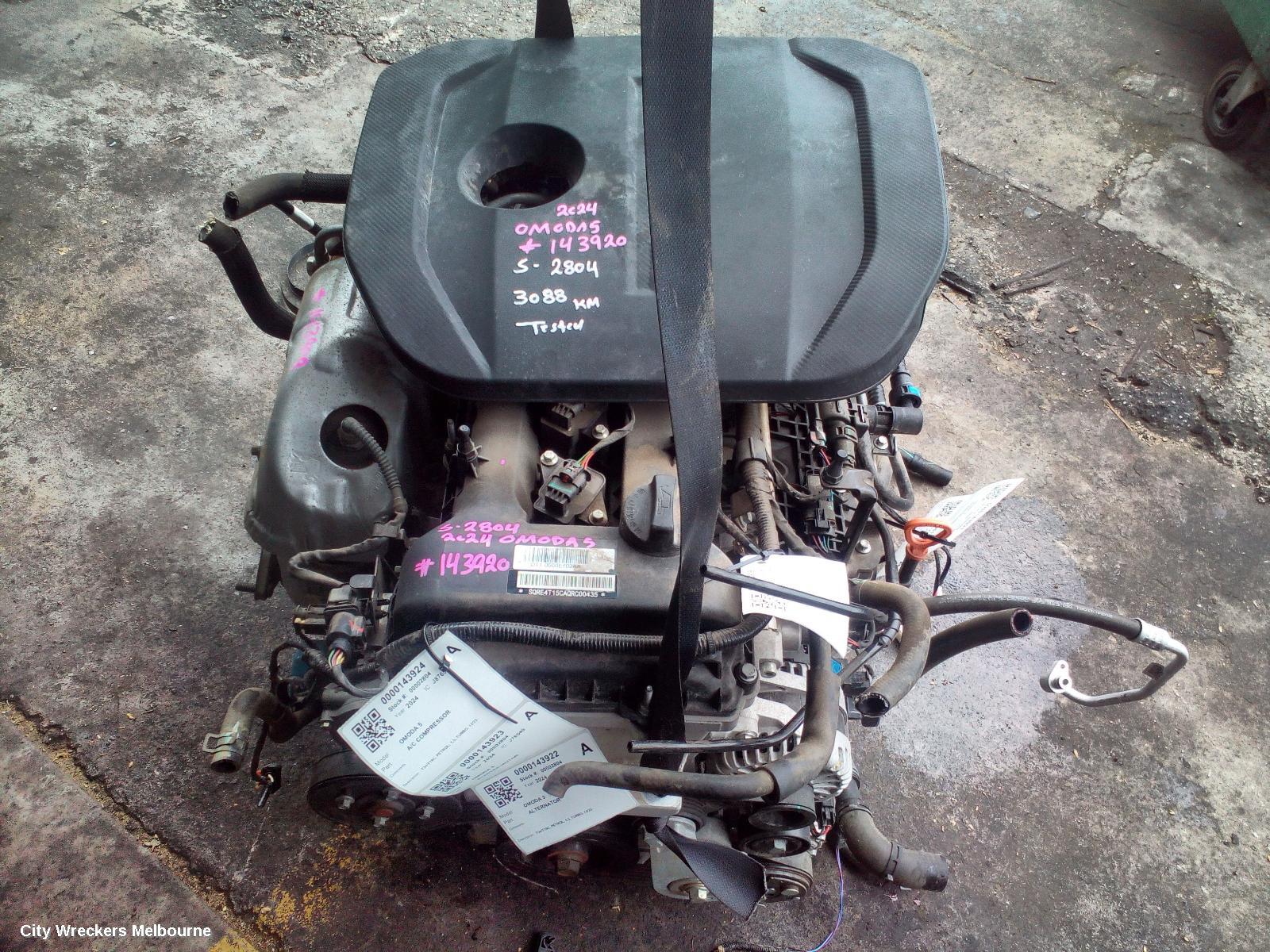 CHERY OMODA 5 ENGINE, T34/T19C, PETROL, 1.5, TURBO, 12/2022 ONWARDS
