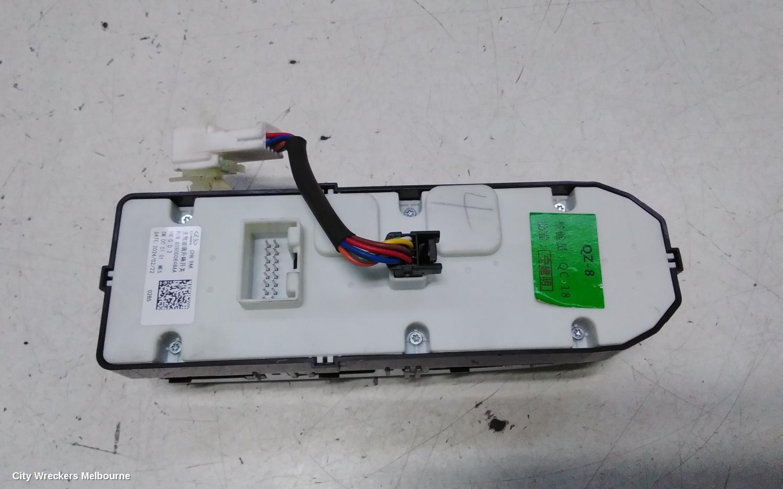 CHERY OMODA 5 PWR DR WIND SWITCH, T34/T19C, RH FRONT (MASTER SWITCH), NON EV, 12/2022 ONWARDS