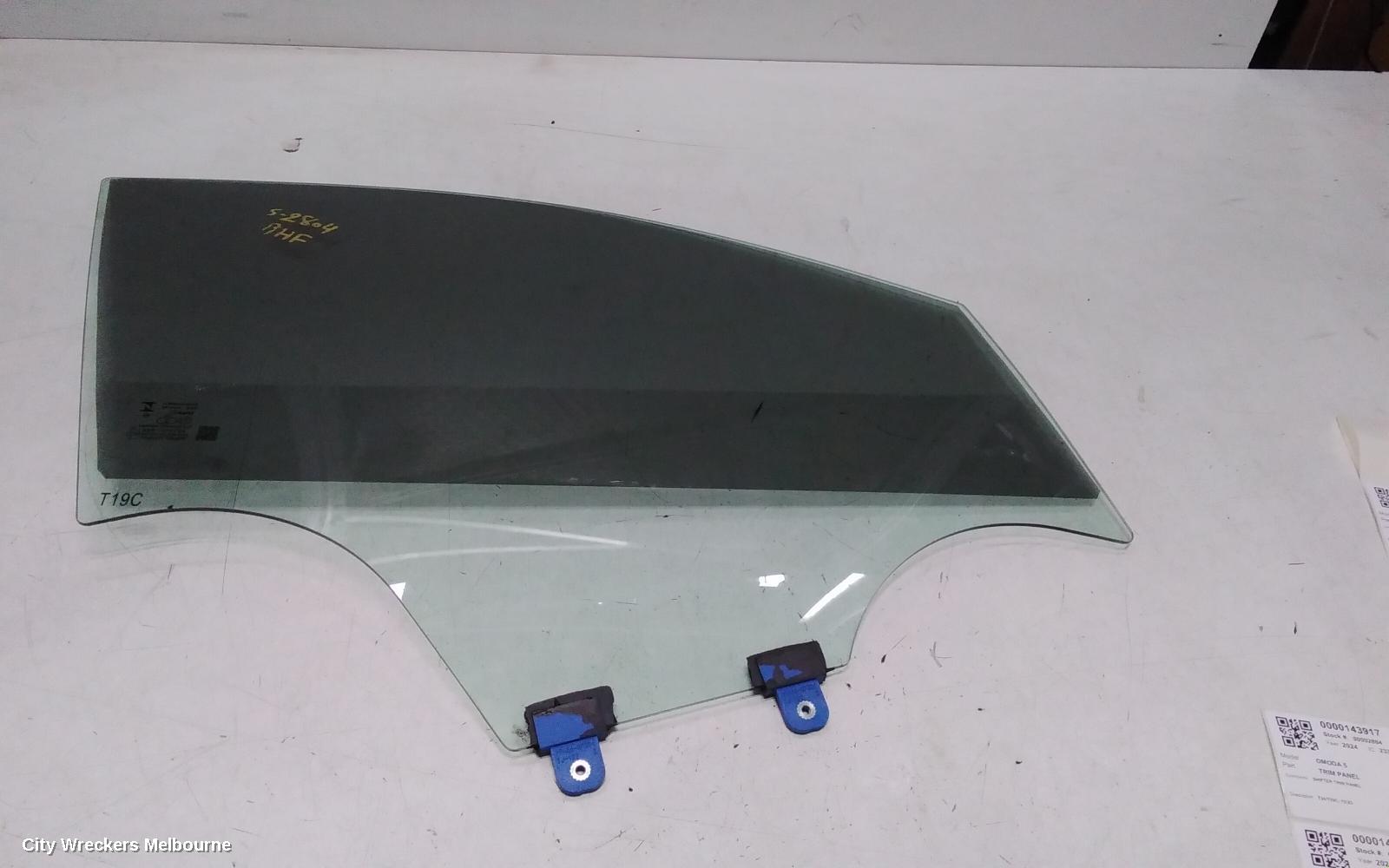 CHERY OMODA 5 RIGHT FRONT DOOR WINDOW, T34/T19C, 12/2022 ONWARDS