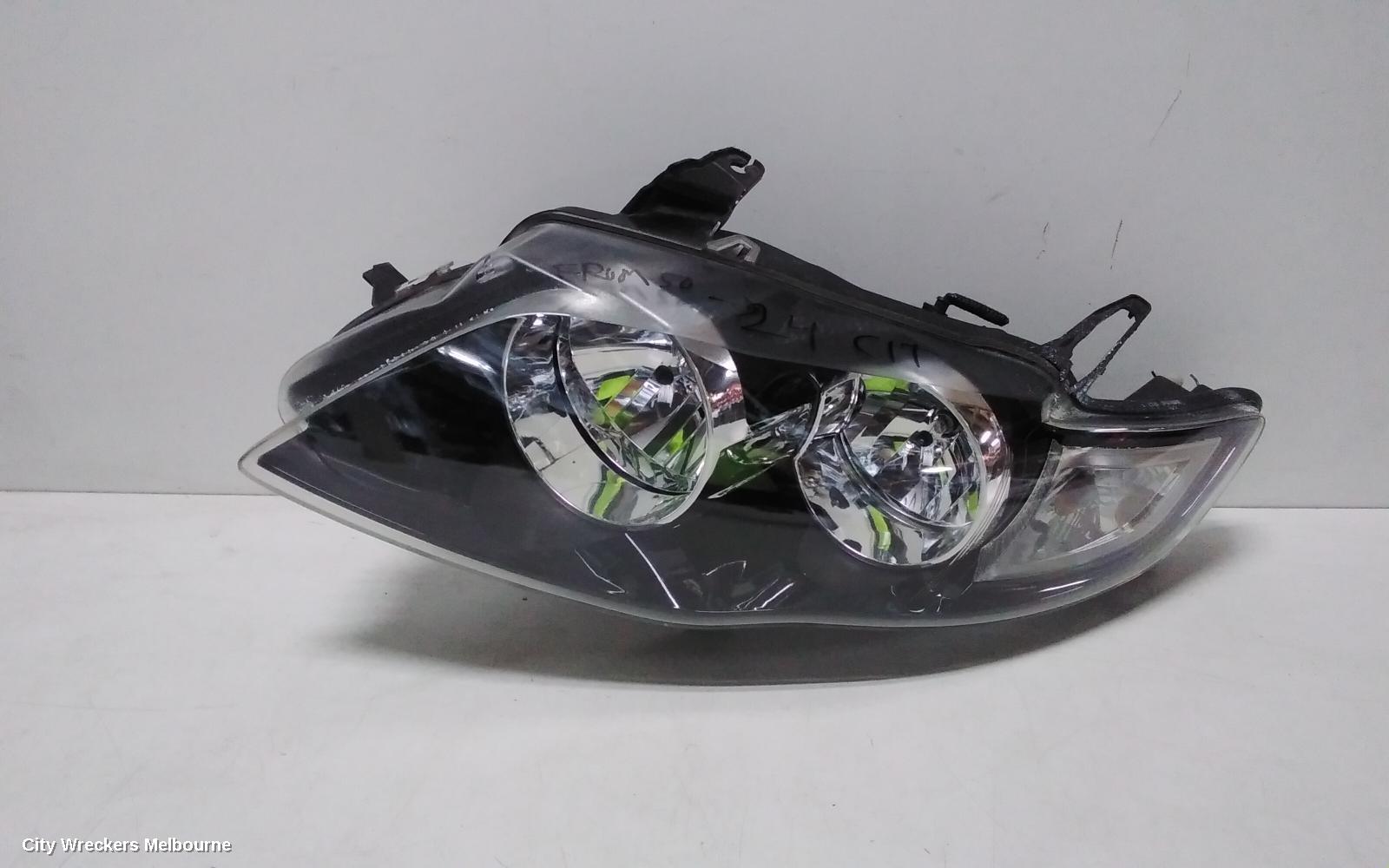 FORD FALCON LEFT HEADLAMP, BA-BF1, XT, BLACK INSERT TYPE, 10/2002 - 08/2006