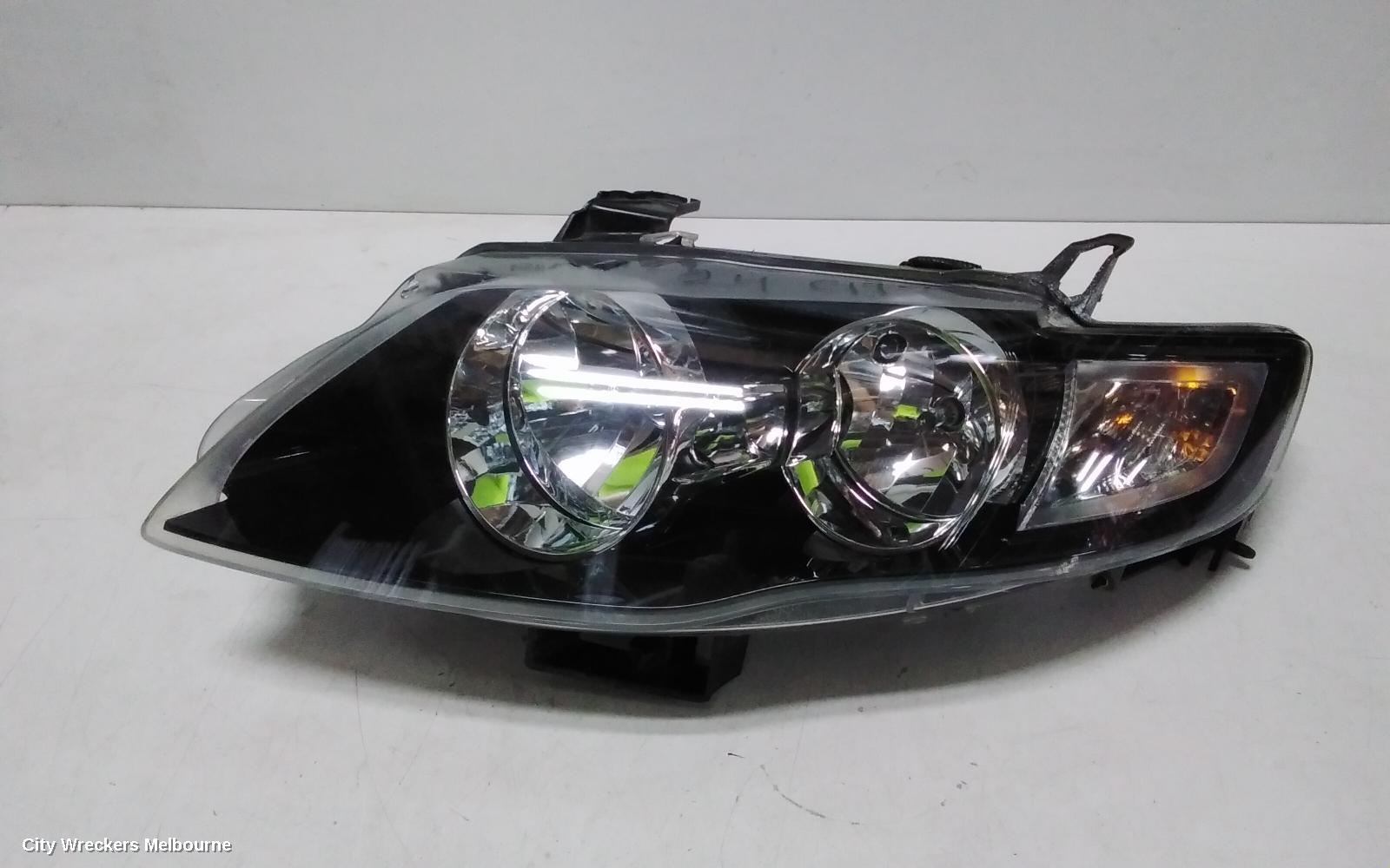 FORD FALCON LEFT HEADLAMP, BA-BF1, XT, BLACK INSERT TYPE, 10/2002 - 08/2006
