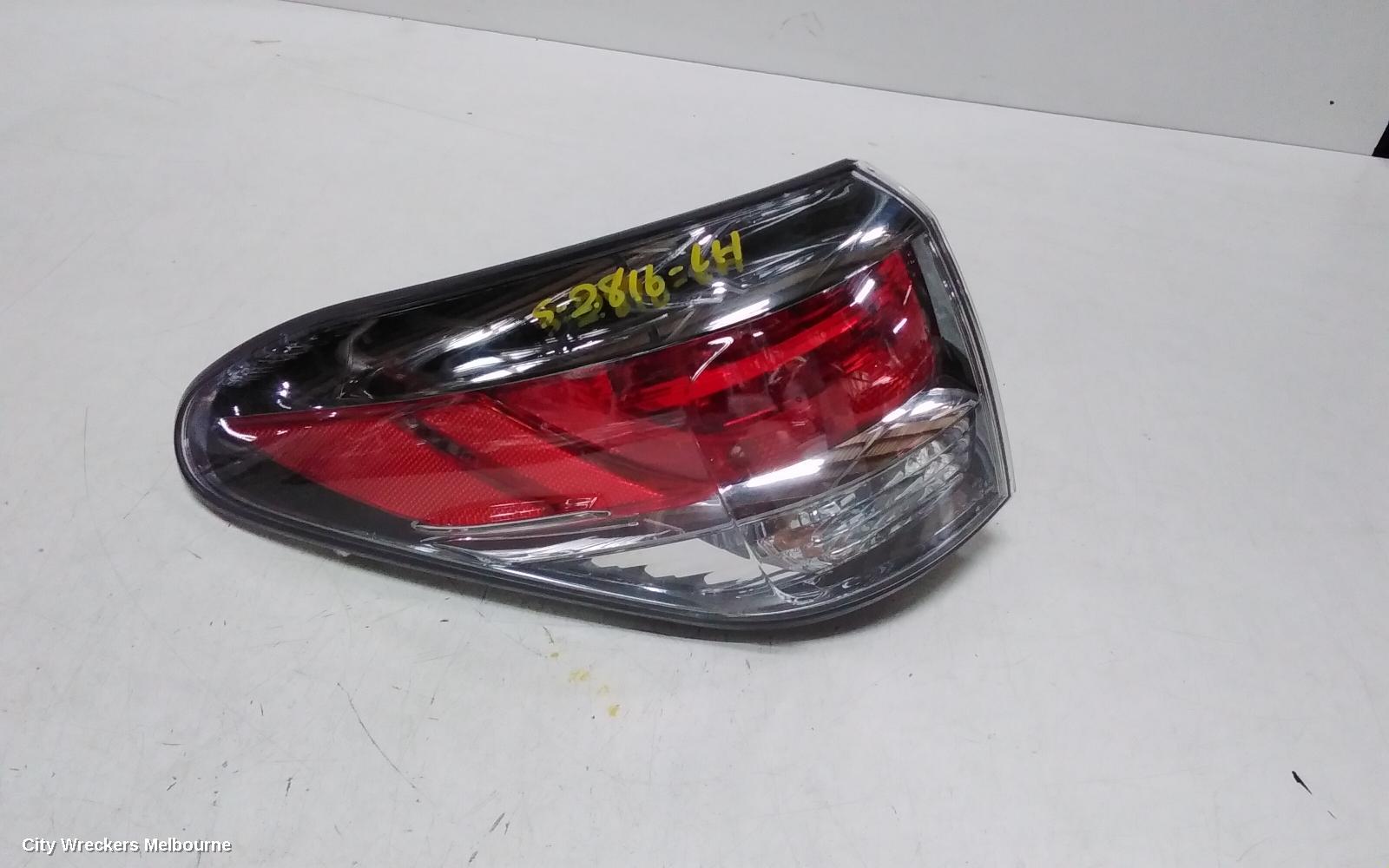LEXUS RX SERIES LEFT TAILLIGHT, AL10, IN BODY, 06/2012 - 08/2015