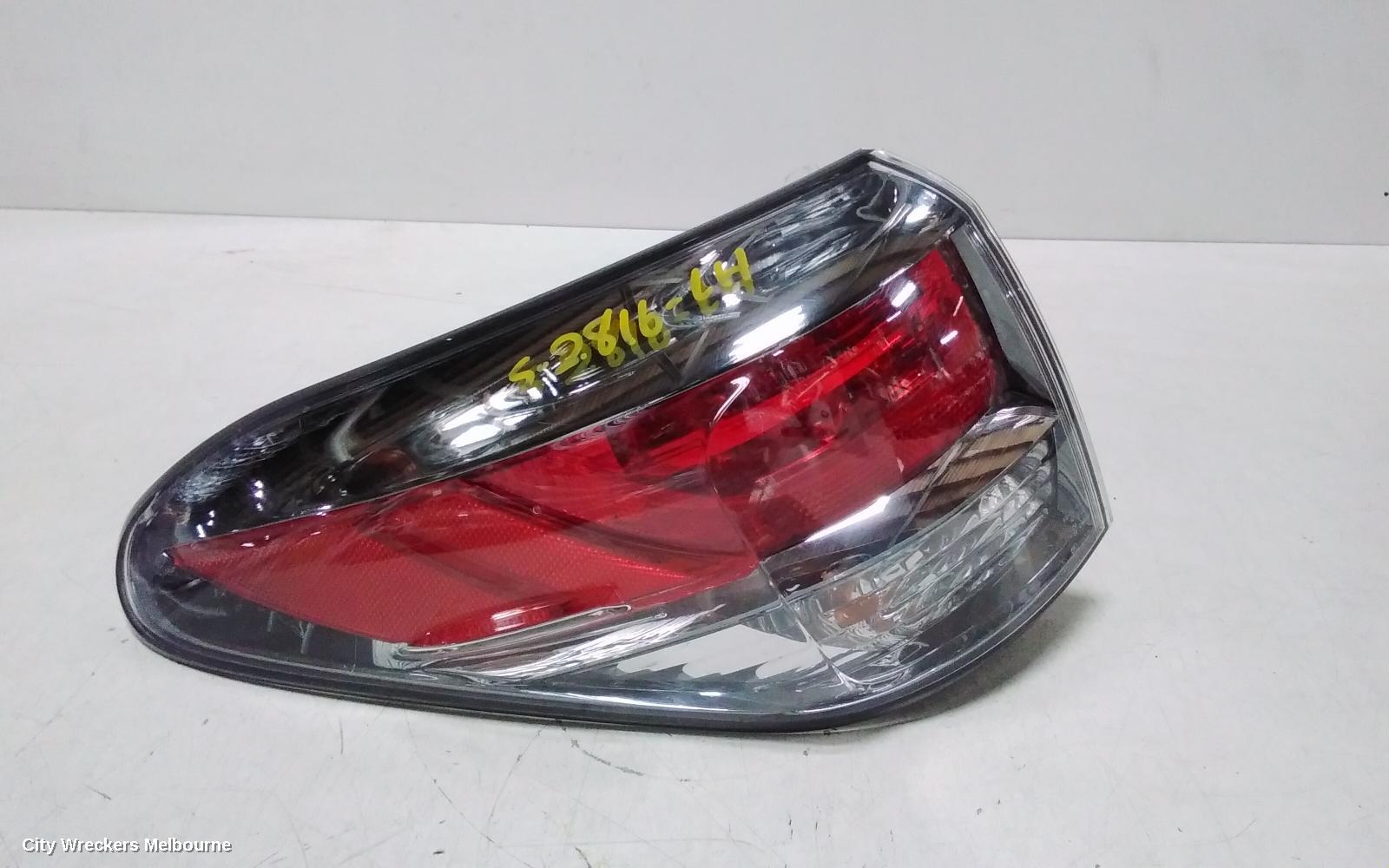 LEXUS RX SERIES LEFT TAILLIGHT, AL10, IN BODY, 06/2012 - 08/2015