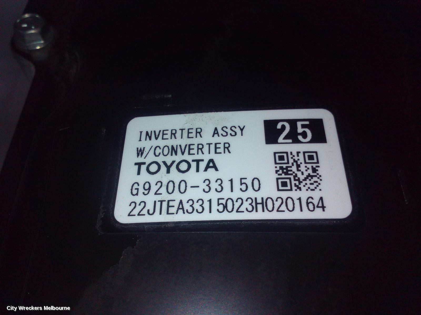 TOYOTA CAMRY INVERTER, HEV INVERTER, XV70, 09/2017 ONWARDS