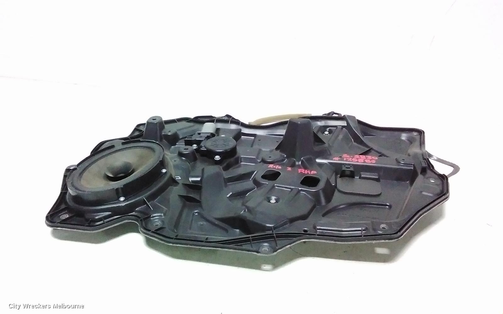 MAZDA 3 RIGHT FRONT WINDOW REG/MOTOR, BL, POWER, 04/2009 - 10/2013