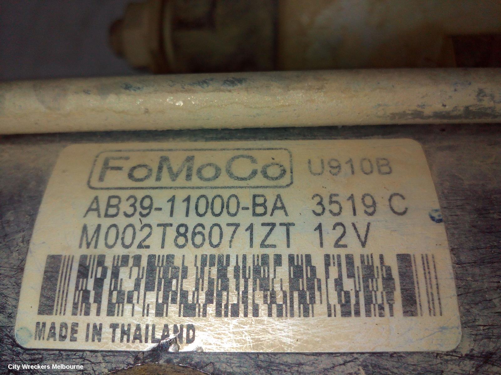 FORD RANGER STARTER, DIESEL, 3.2, AUTO/MANUAL T/M, PX SERIES 1-3, 06/2011 - 04/2022