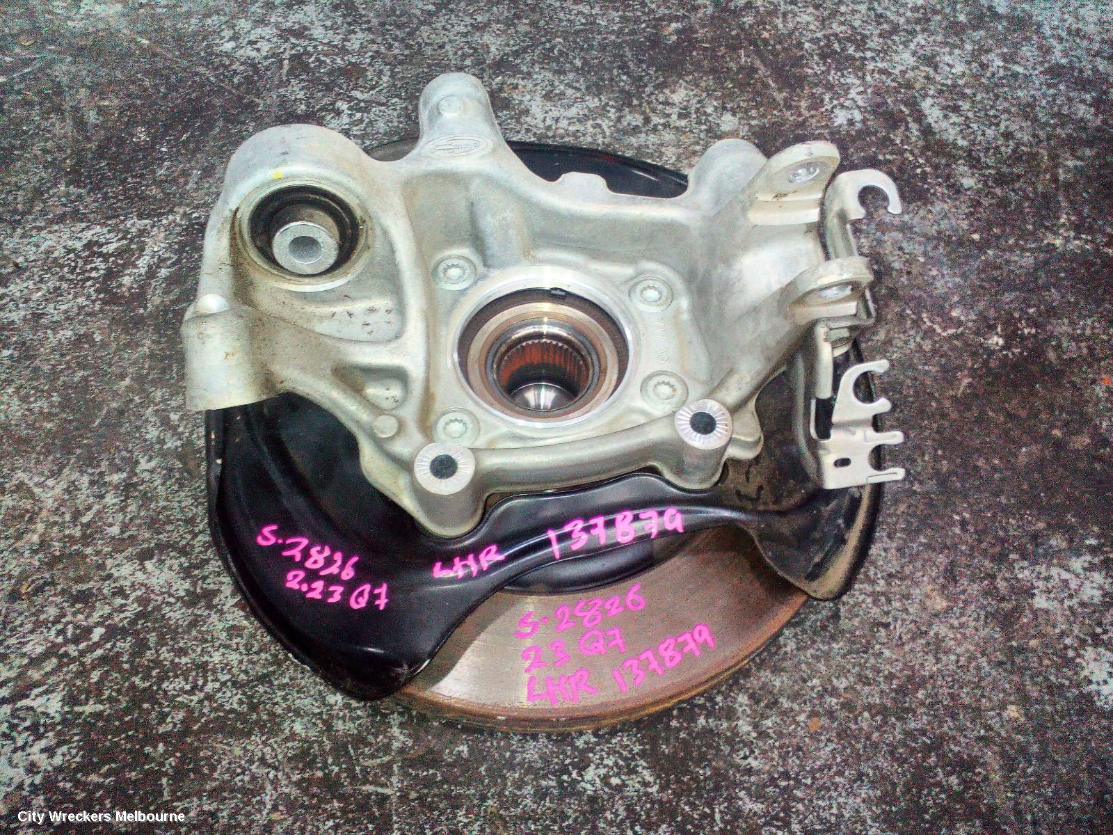 AUDI Q7 LEFT REAR HUB ASSEMBLY, 4M, 07/2015 ONWARDS