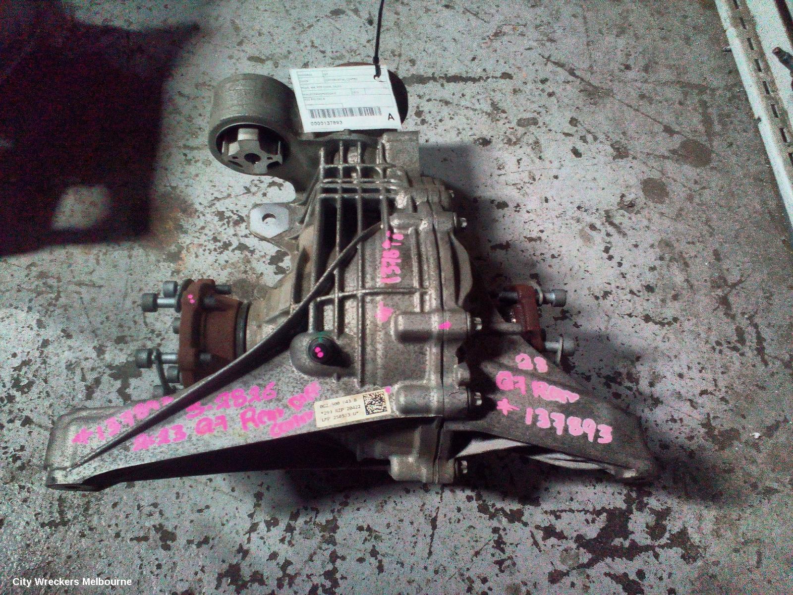 AUDI Q7 DIFFERENTIAL CENTRE, REAR, 4M, RZP CODE, 04/2020 ONWARDS