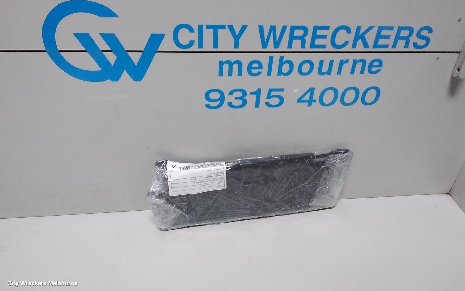 AUDI A4 SUNVISOR, B8 8K, RH SIDE, GREY,  02/2008 - 09/2015