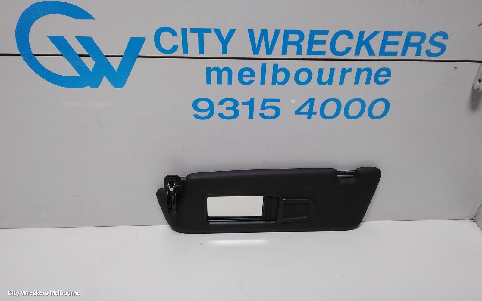 AUDI A4 SUNVISOR, B8 8K, LH SIDE, GREY,  02/2008 - 09/2015