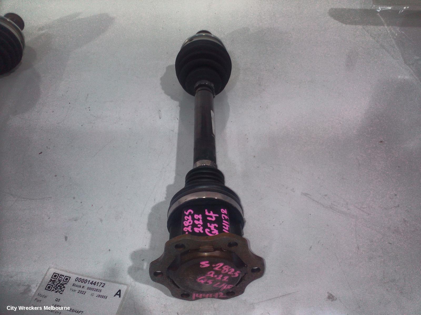 AUDI Q5 LEFT DRIVESHAFT, FRONT, 3.0, DIESEL, Q5, FY, 02/2017 ONWARDS