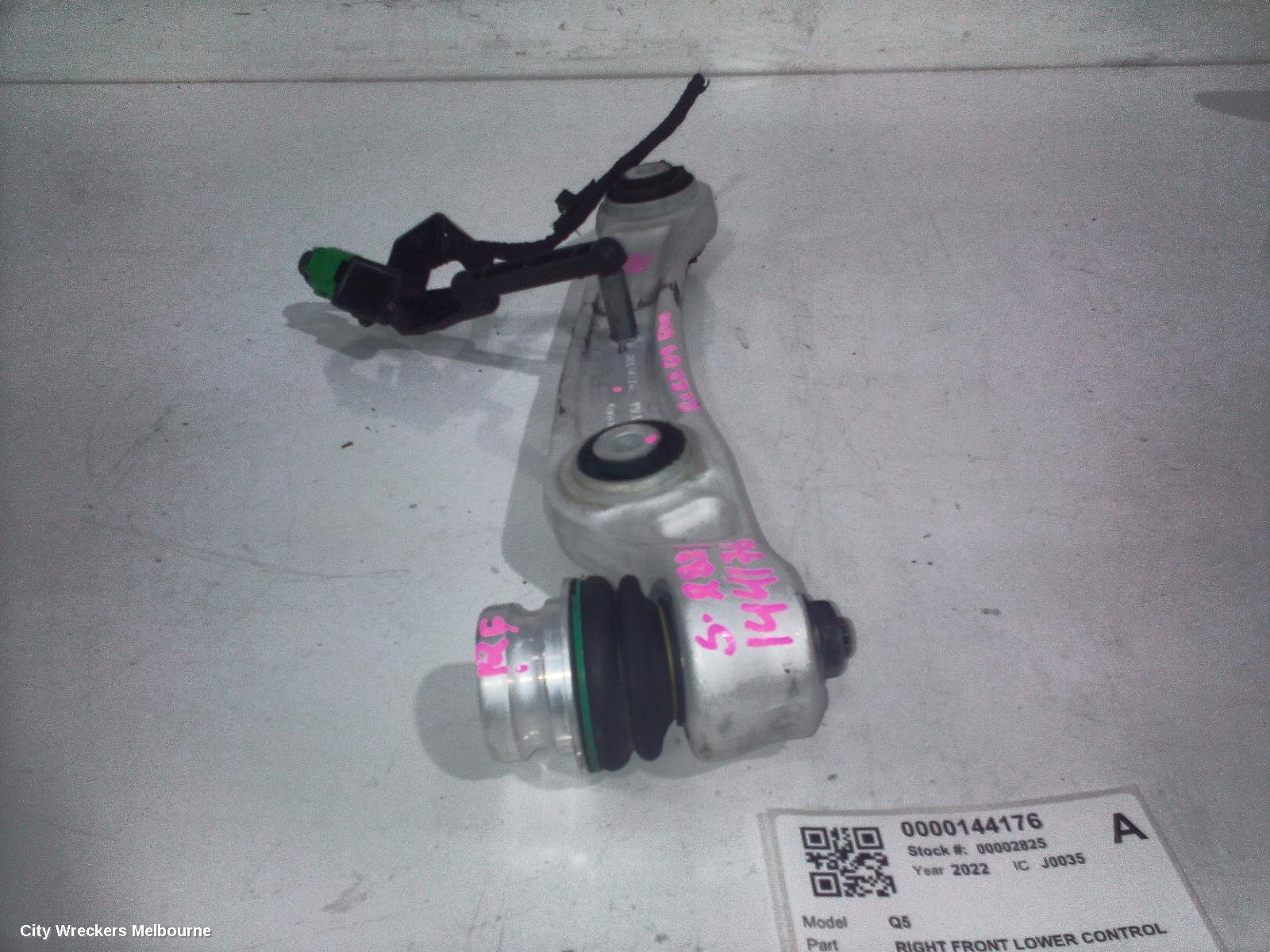 AUDI Q5 RIGHT FRONT LOWER CONTROL ARM, FRONT, FY, SQ5, 02/2017 ONWARDS
