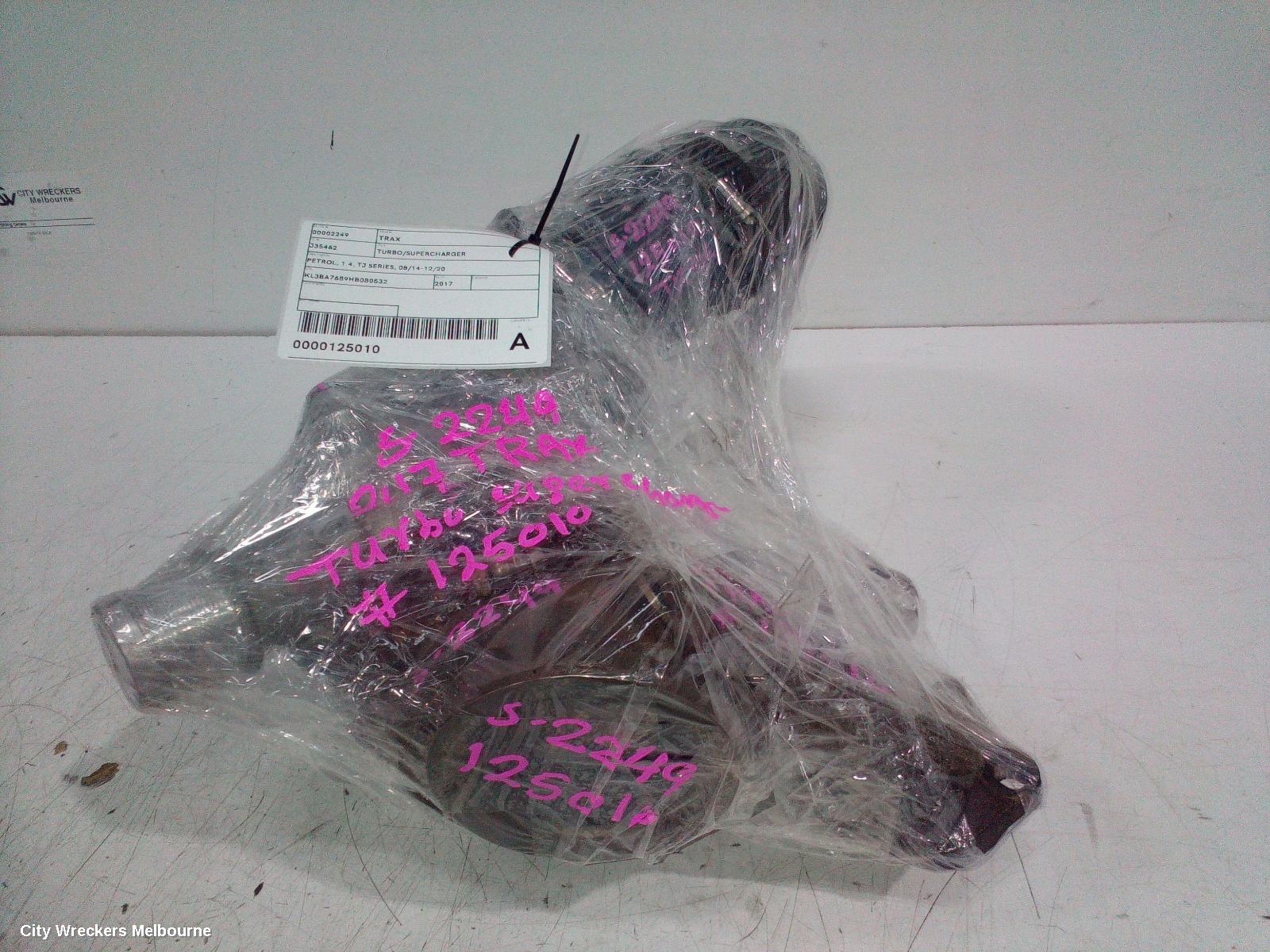 HOLDEN TRAX TURBO SUPERCHARGER, PETROL, 1.4, TJ SERIES, 08/2014 - 12/2020