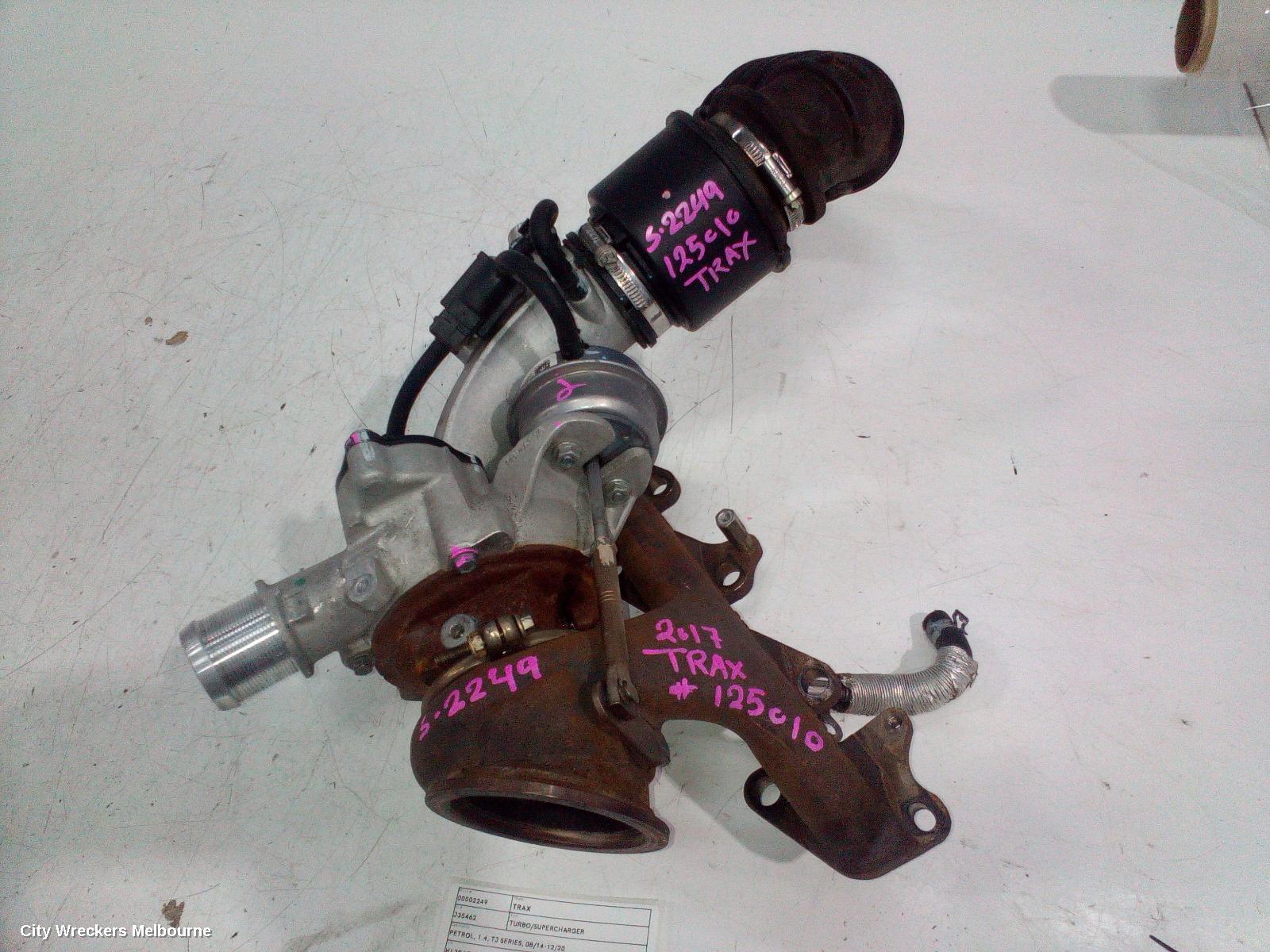 HOLDEN TRAX TURBO SUPERCHARGER, PETROL, 1.4, TJ SERIES, 08/2014 - 12/2020