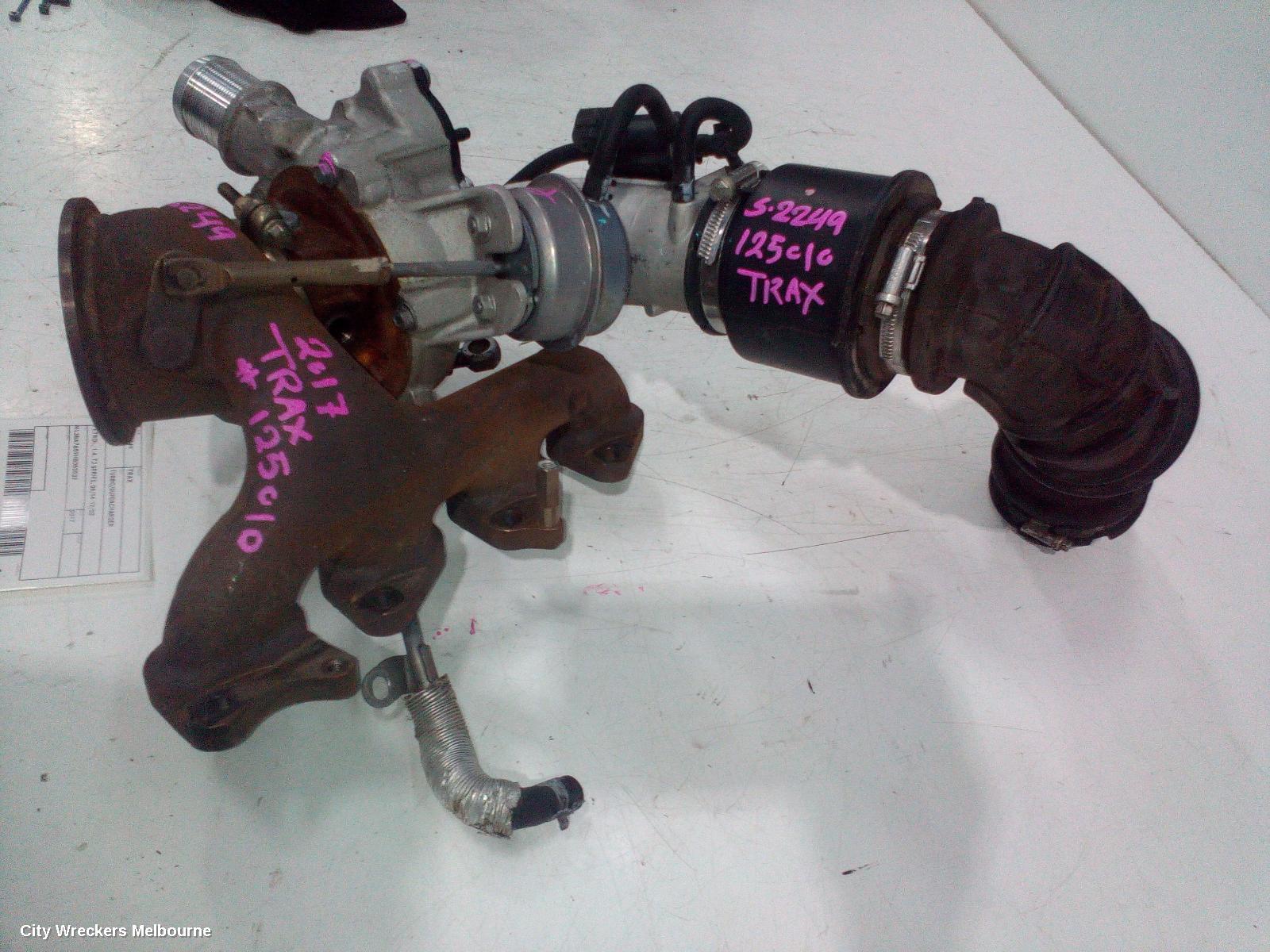 HOLDEN TRAX TURBO SUPERCHARGER, PETROL, 1.4, TJ SERIES, 08/2014 - 12/2020