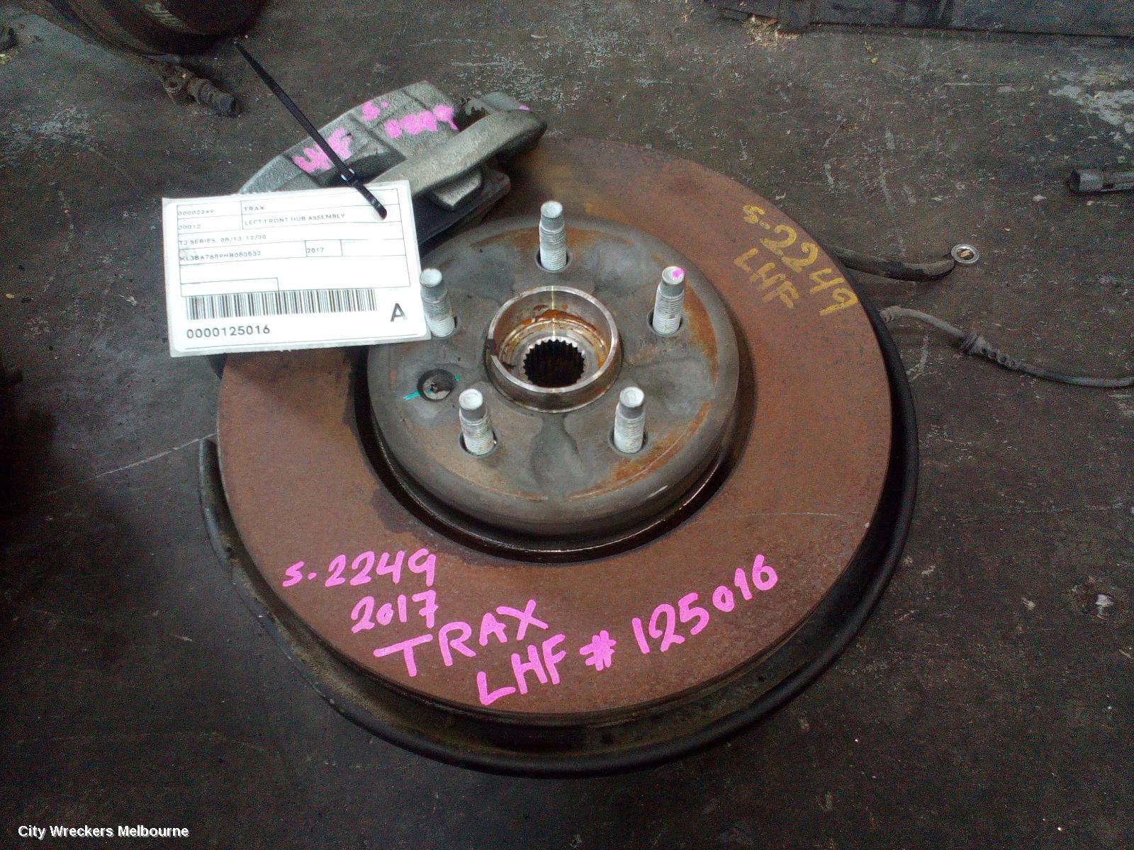 HOLDEN TRAX LEFT FRONT HUB ASSEMBLY, TJ SERIES, 08/2013 - 12/2020