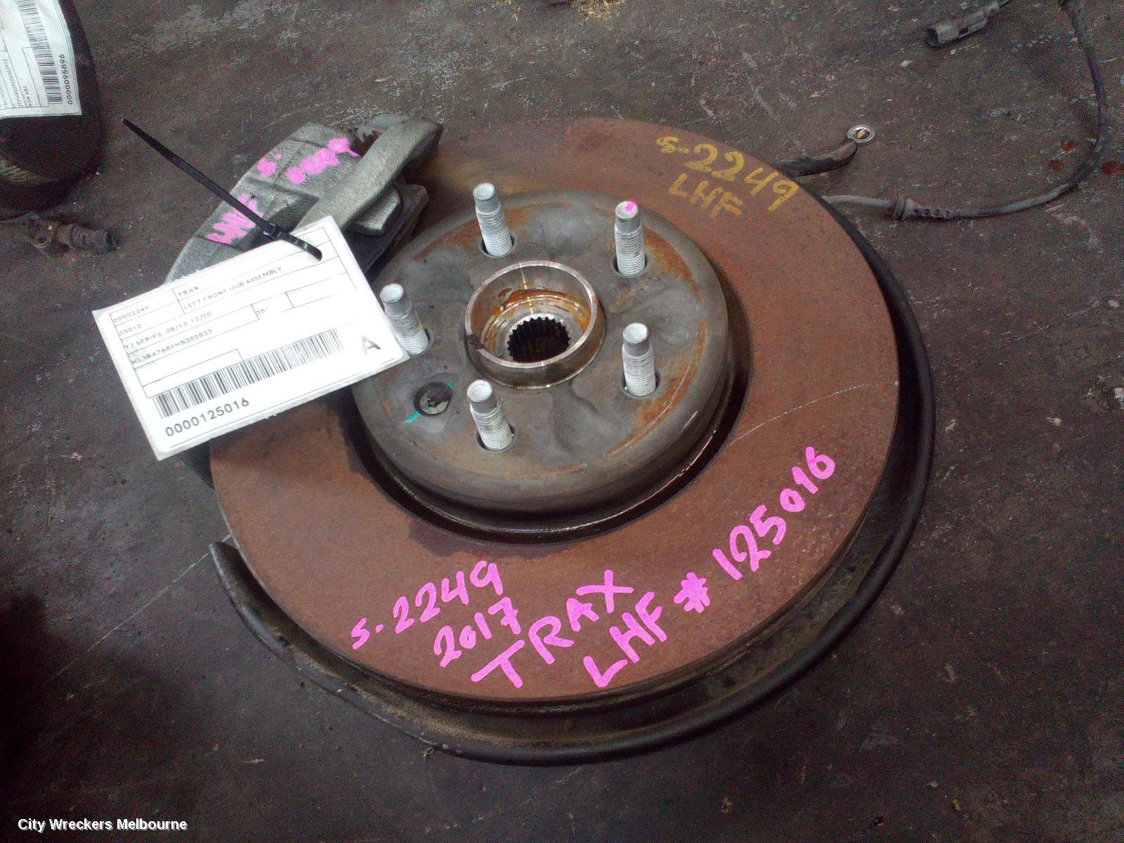 HOLDEN TRAX LEFT FRONT HUB ASSEMBLY, TJ SERIES, 08/2013 - 12/2020
