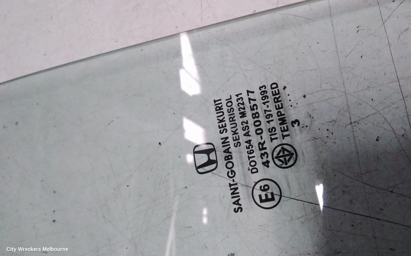 HONDA CRV LEFT REAR DOOR WINDOW, RM, 11/2012 - 04/2017