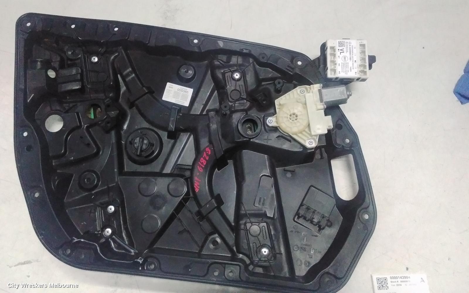 MERCEDES C CLASS LEFT FRONT WINDOW REG/MOTOR, DOOR REG ASSY (REG AND MOTOR), W205/S205, 06/2014 - 07/2023