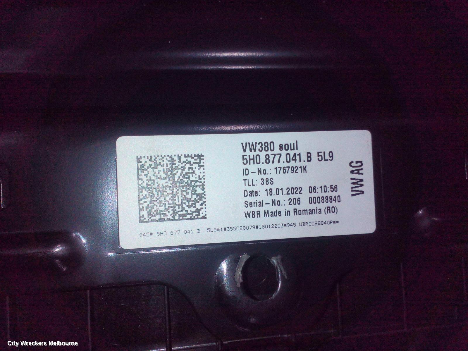 VOLKSWAGEN GOLF ROOF GLASS/SUNROOF/T, GEN 8, 09/2020 ONWARDS