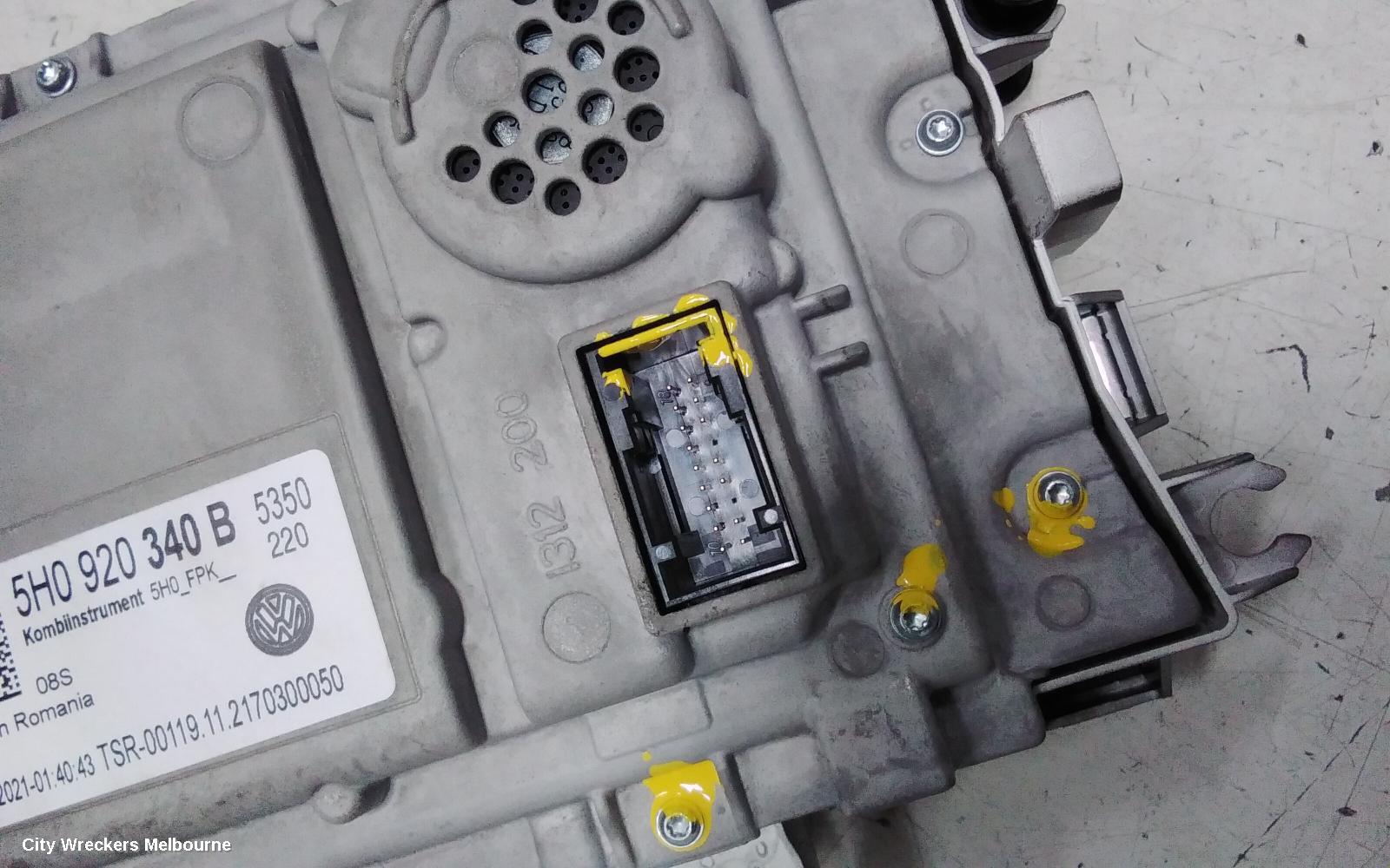 VOLKSWAGEN GOLF INSTRUMENT CLUSTER, INSTRUMENT CLUSTER, LIFE/R LINE,  GEN 8, 09/2020 ONWARDS