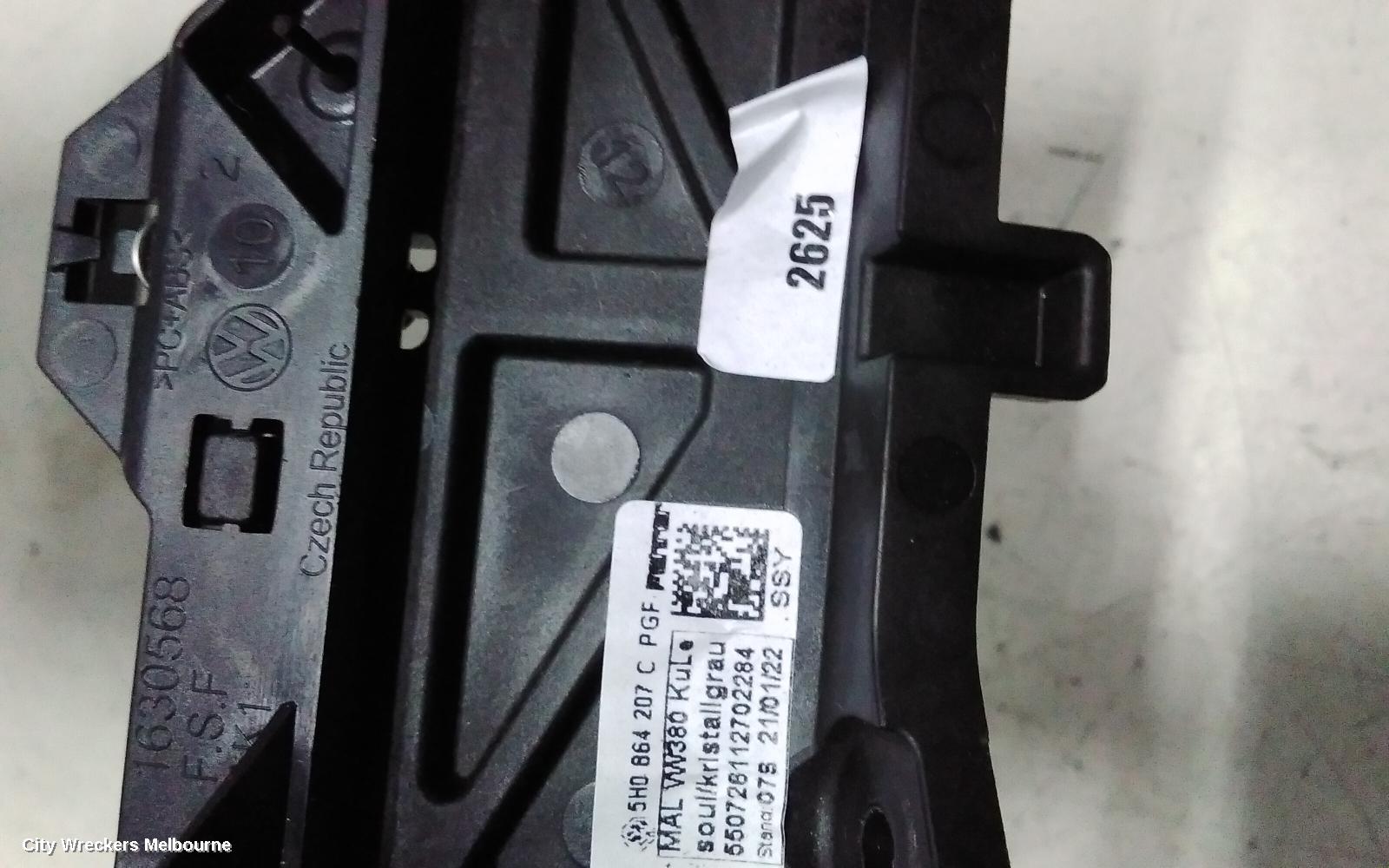 VOLKSWAGEN GOLF CONSOLE, GEN 8, 09/2020 ONWARDS
